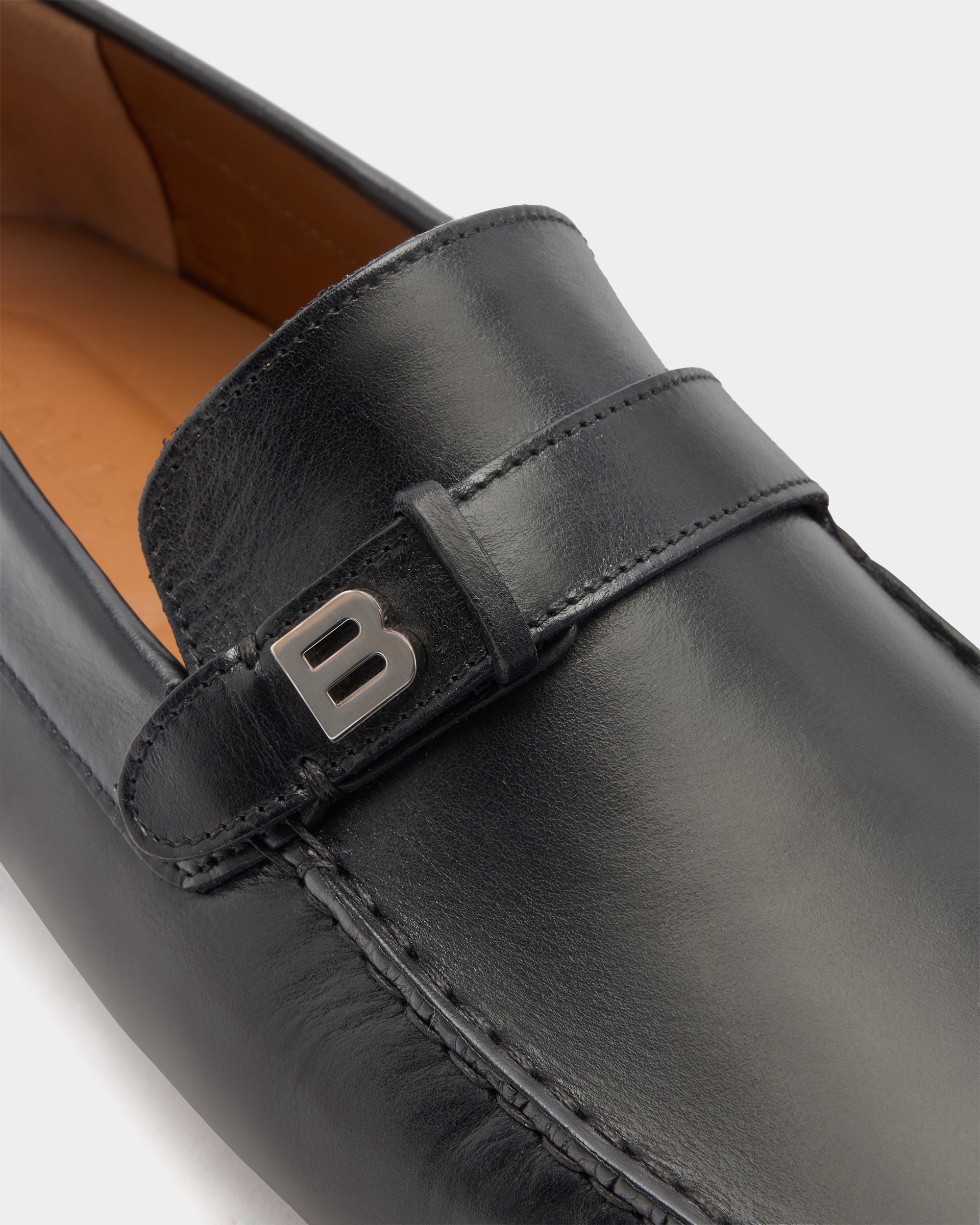 Bally Pilot Driver in Black Leather-in-Black-5-Bally Outlet
