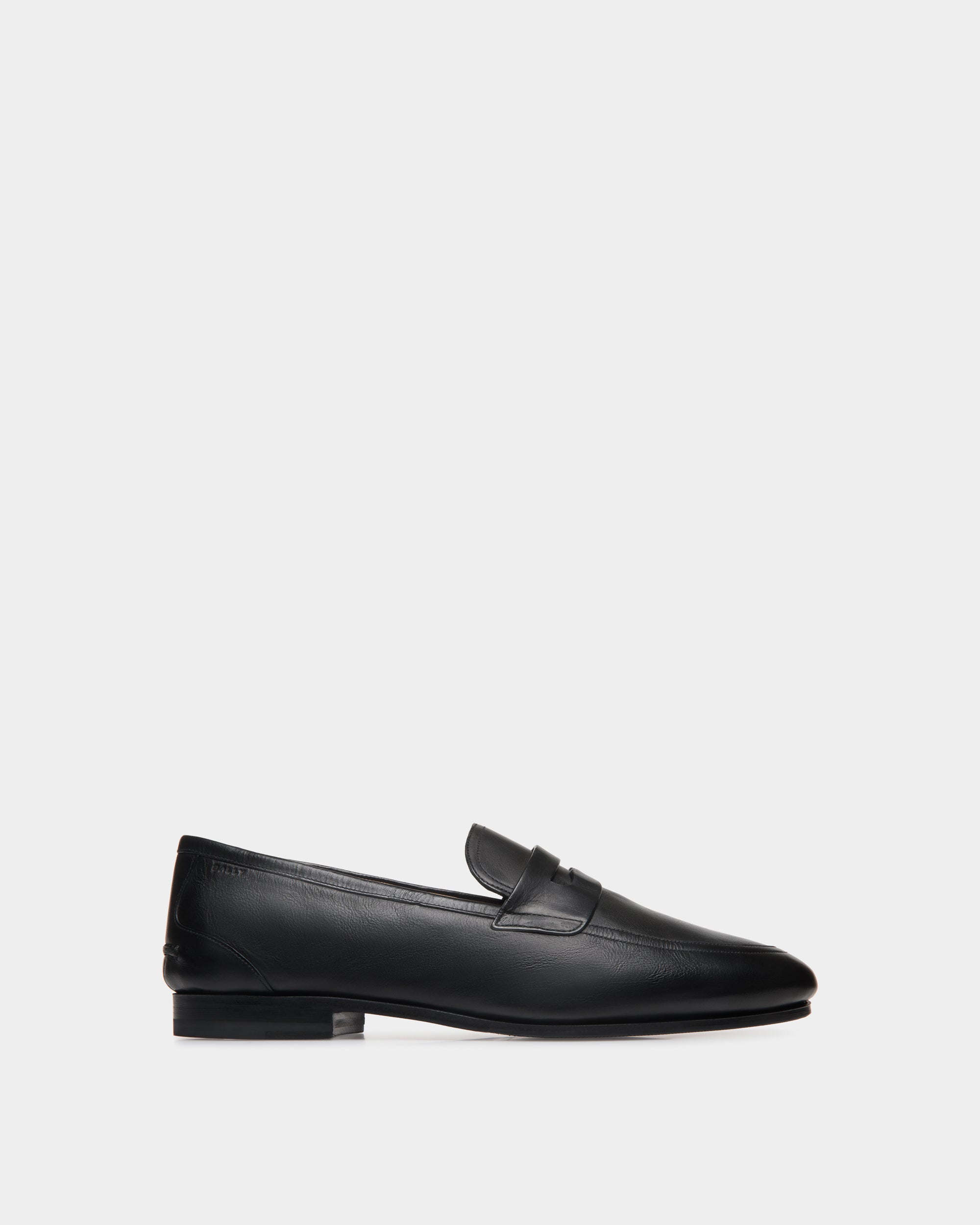 Bally Plume Loafer in Leather-in-Black-1-Bally Outlet