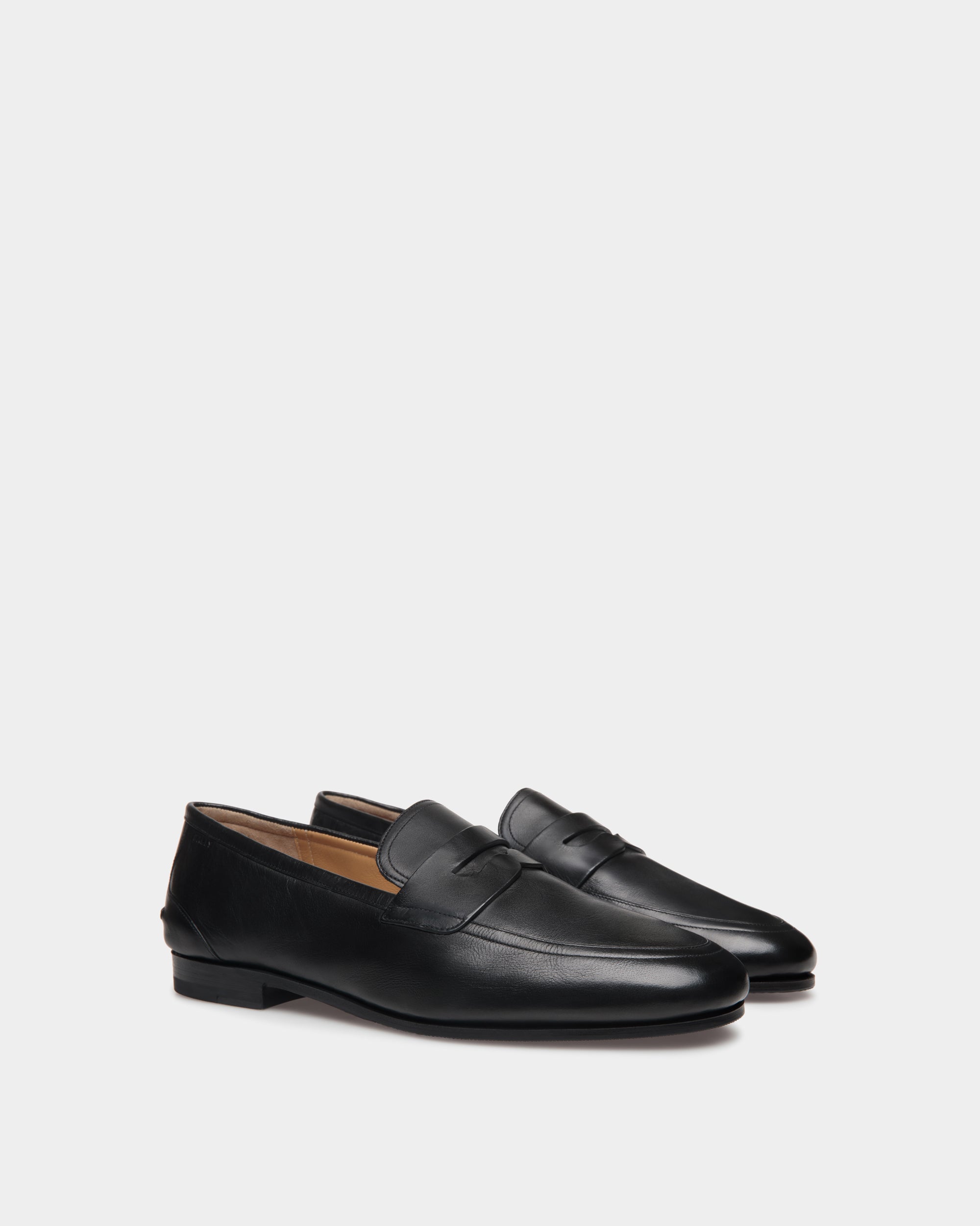 Bally Plume Loafer in Leather-in-Black-2-Bally Outlet