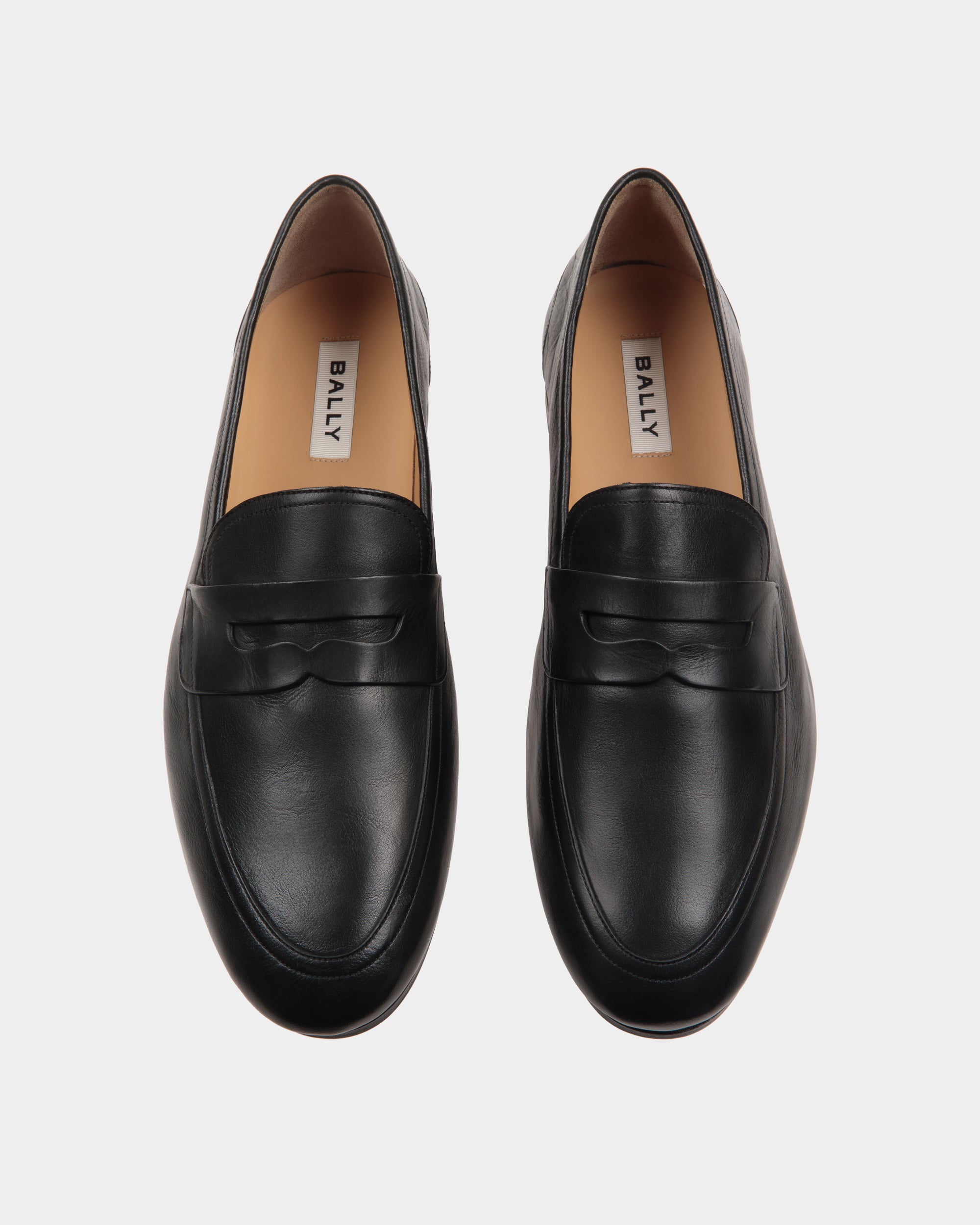 Bally Plume Loafer in Leather-in-Black-4-Bally Outlet