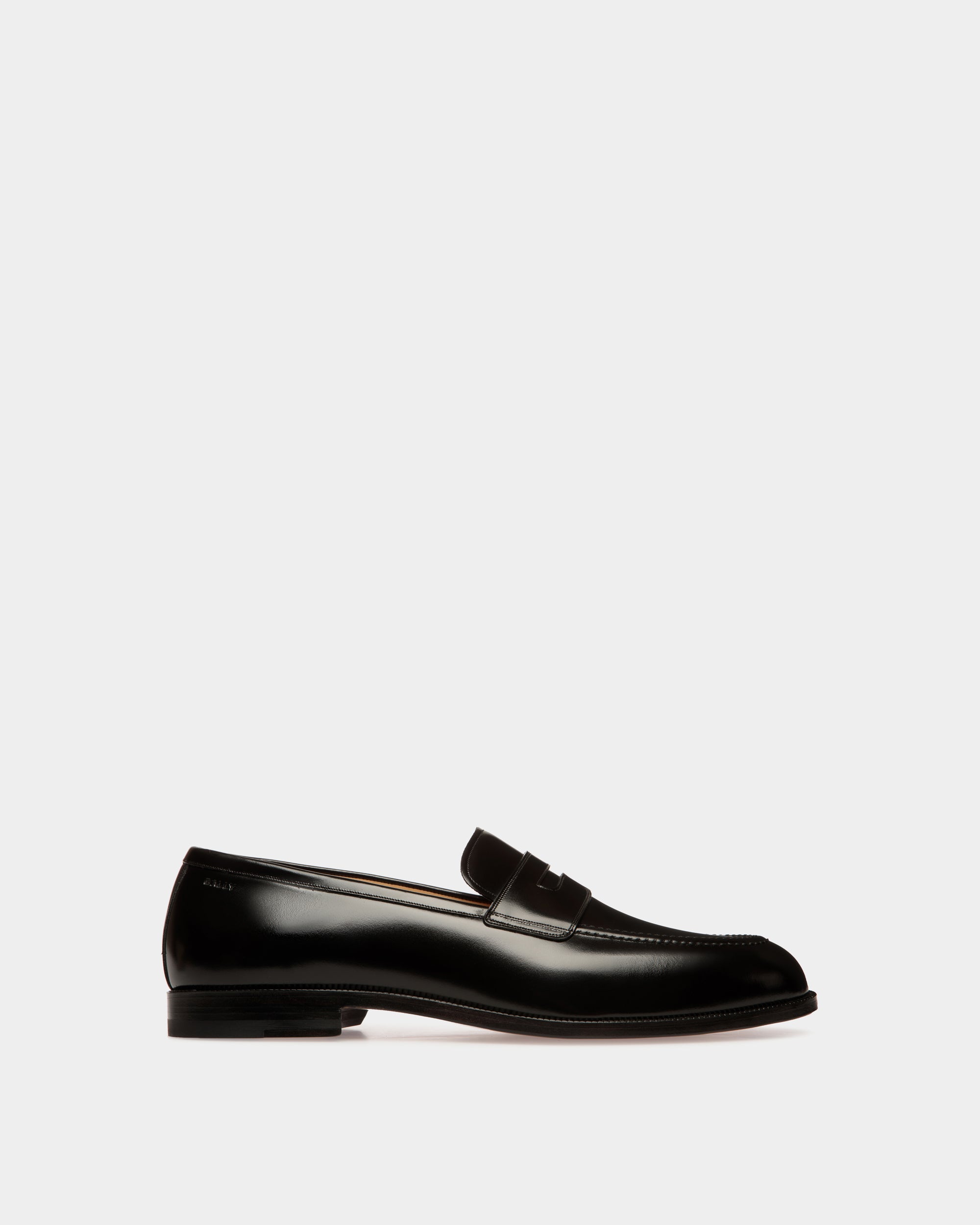 Bally Carl Loafer in Leather-in-Black-1-Bally Outlet