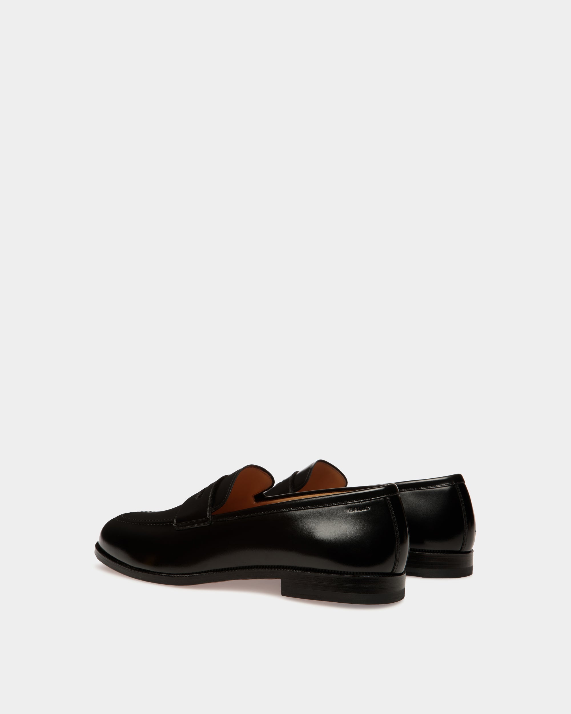 Bally Carl Loafer in Leather-in-Black-3-Bally Outlet