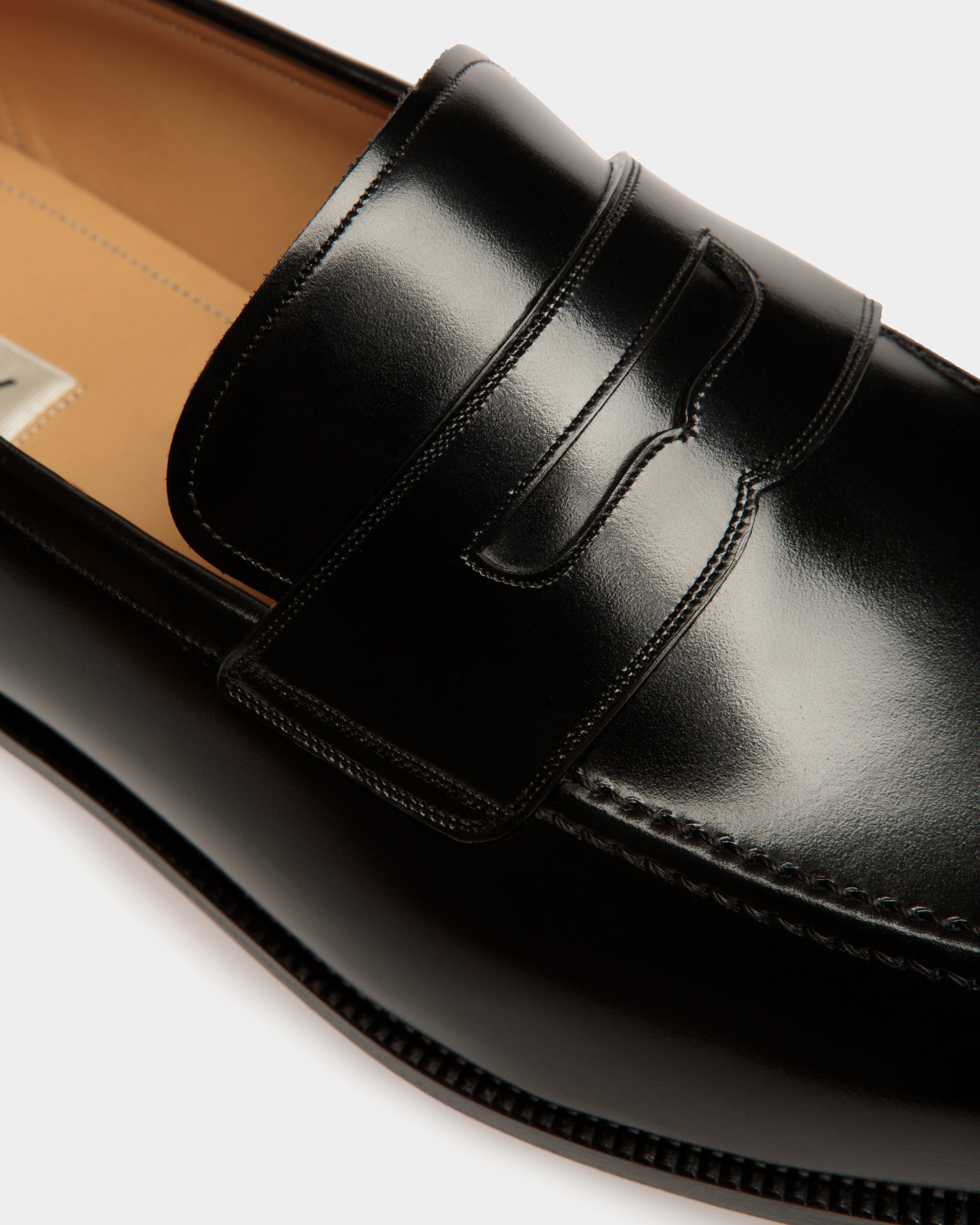 Bally Carl Loafer in Leather-in-Black-5-Bally Outlet