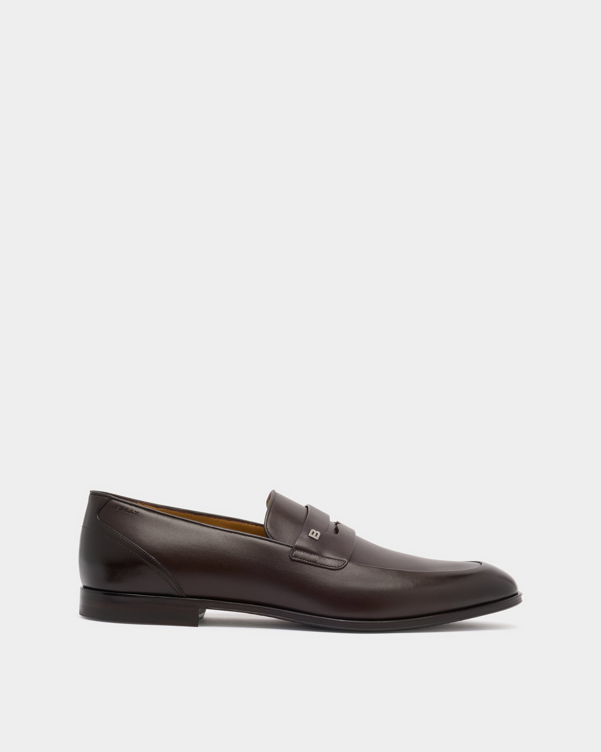 Bally Westminster Loafer in Ebano Leather-in-Brown-2-Bally Outlet