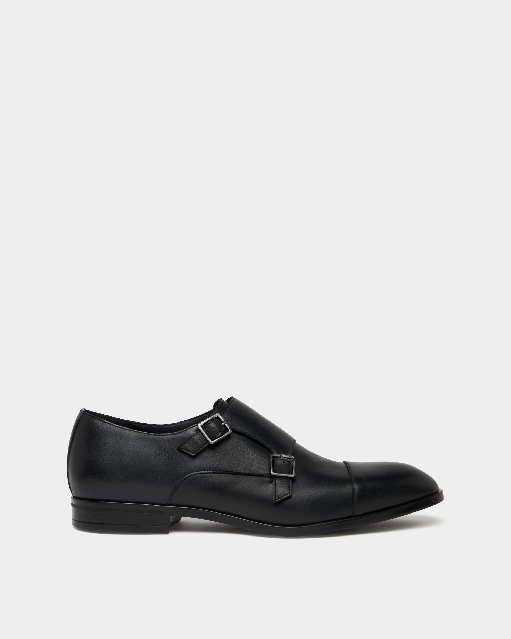 Bally Onizy Double Monk Strap In Black Leather-in-Black-2-Bally Outlet