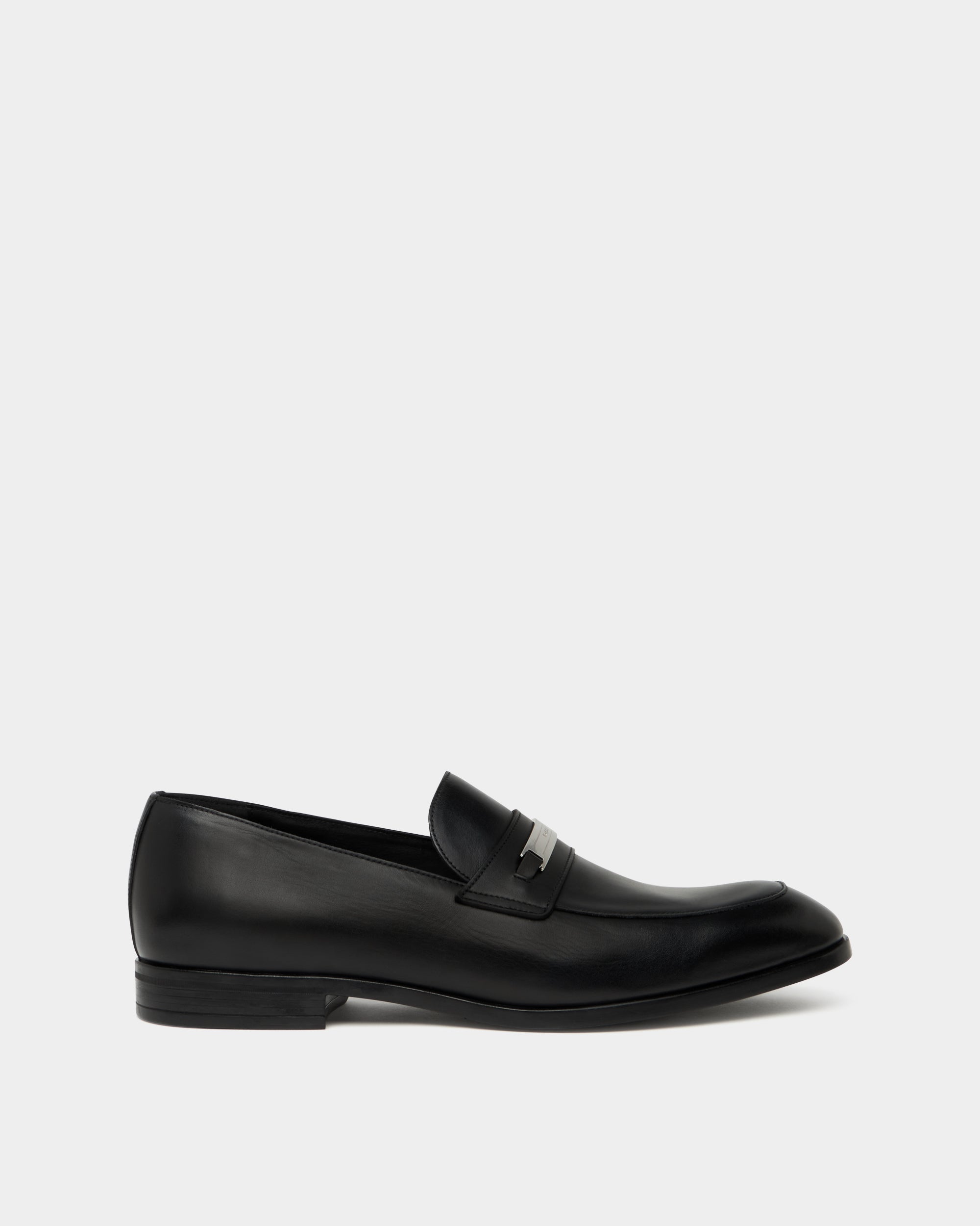 Bally Onizy Loafer In Black Leather-in-Black-2-Bally Outlet