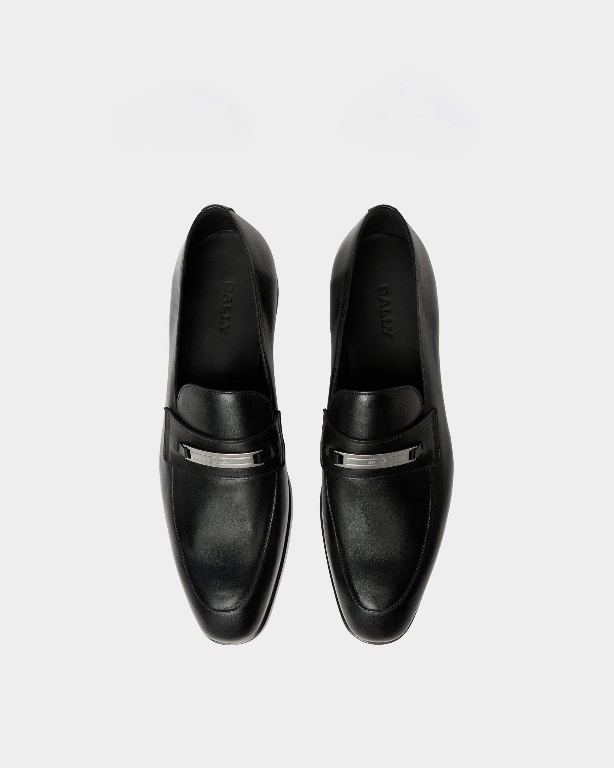 Bally Onizy Loafer In Black Leather-in-Black-4-Bally Outlet