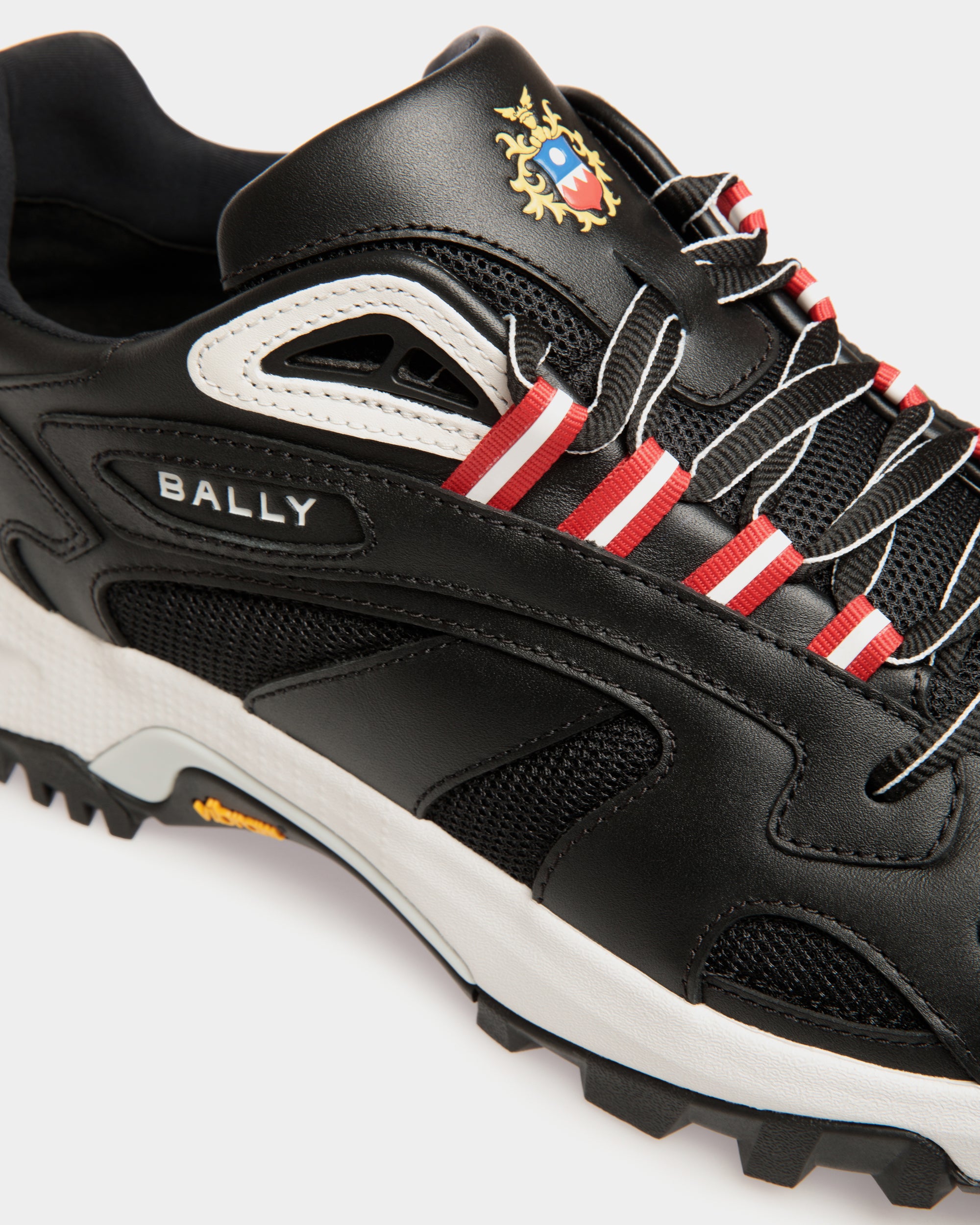 Bally Faster Sneaker in Leather and Nylon-in-Black-5-Bally Outlet