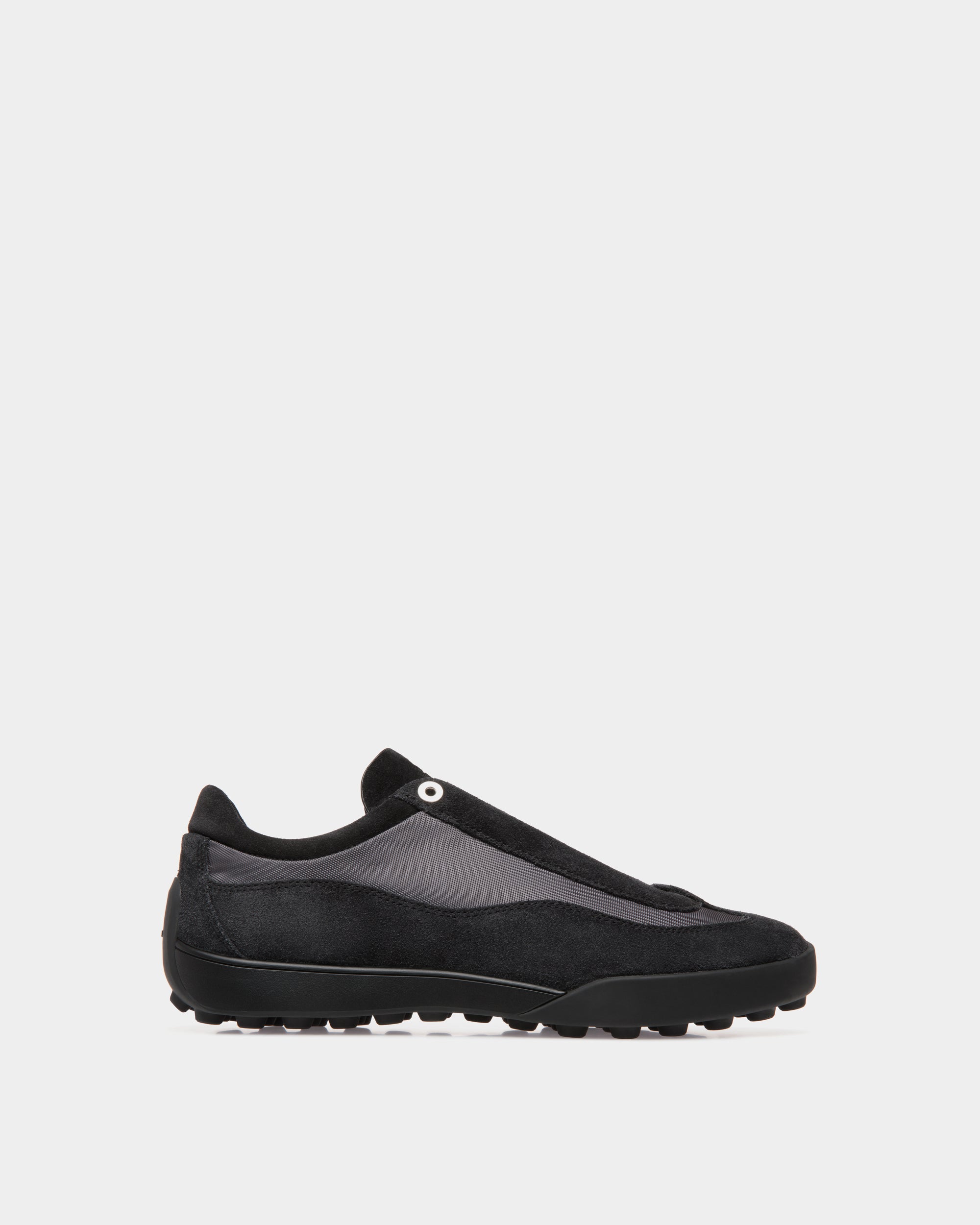 Bally Manto Runner Sneaker in Black Mesh-in-Black-1-Bally Outlet