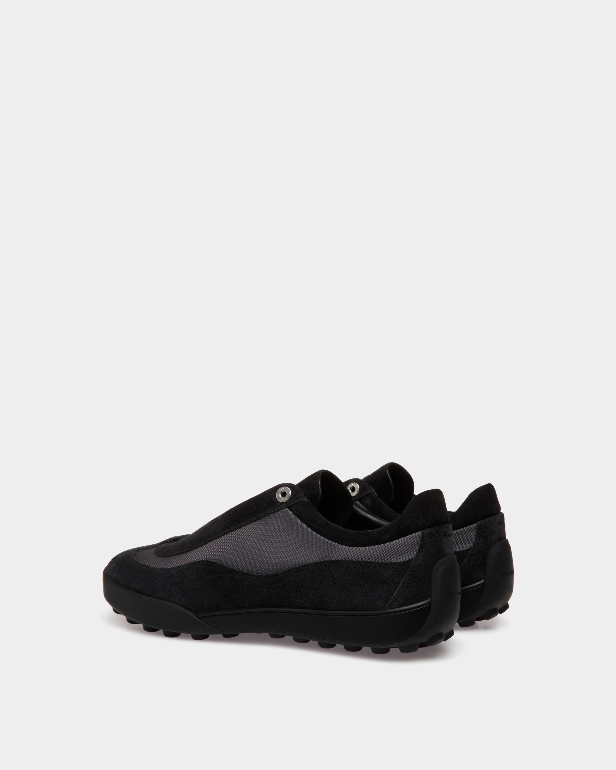 Bally Manto Runner Sneaker in Black Mesh-in-Black-3-Bally Outlet