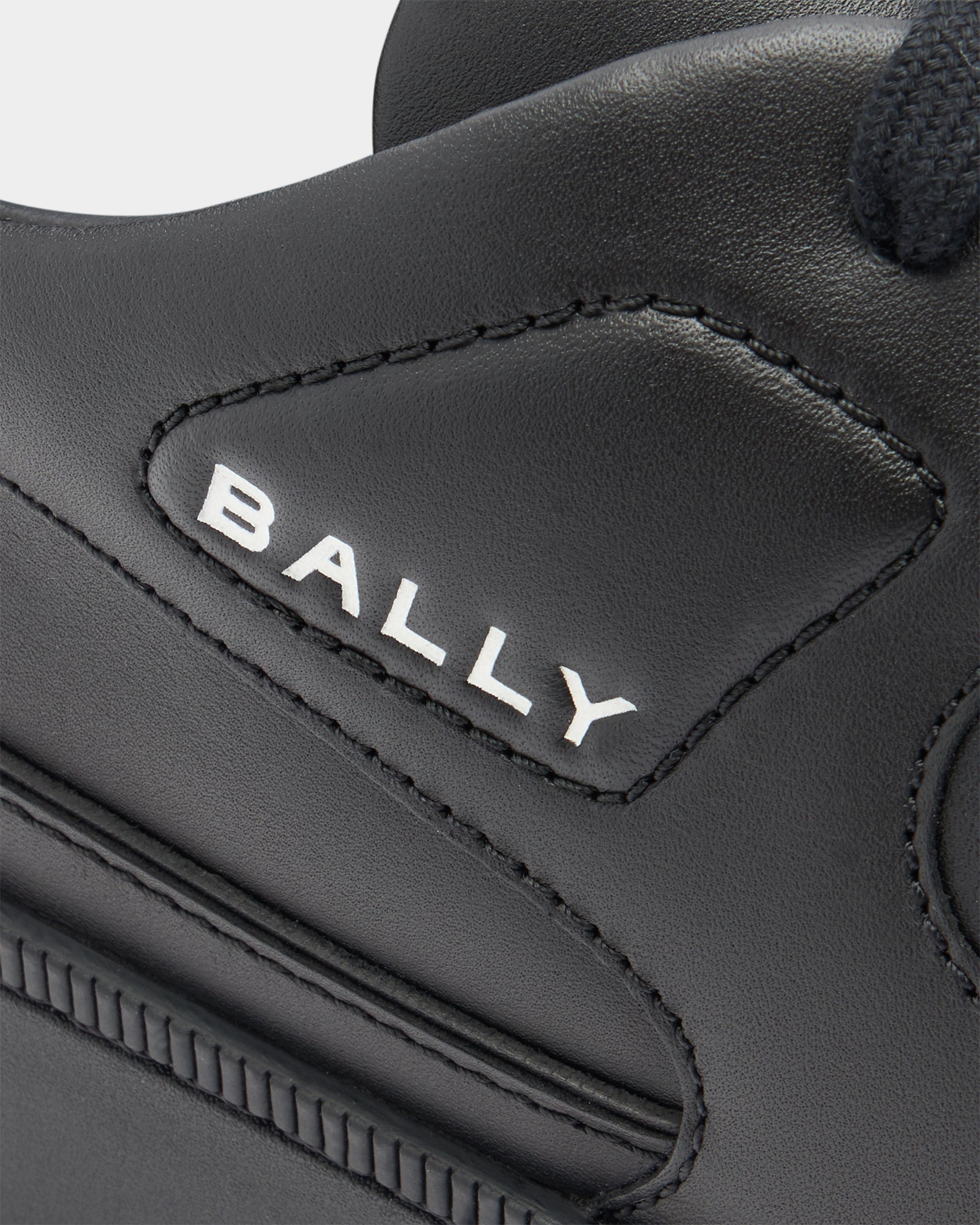 Bally Raise Sneaker in Black Leather-in-Black-5-Bally Outlet