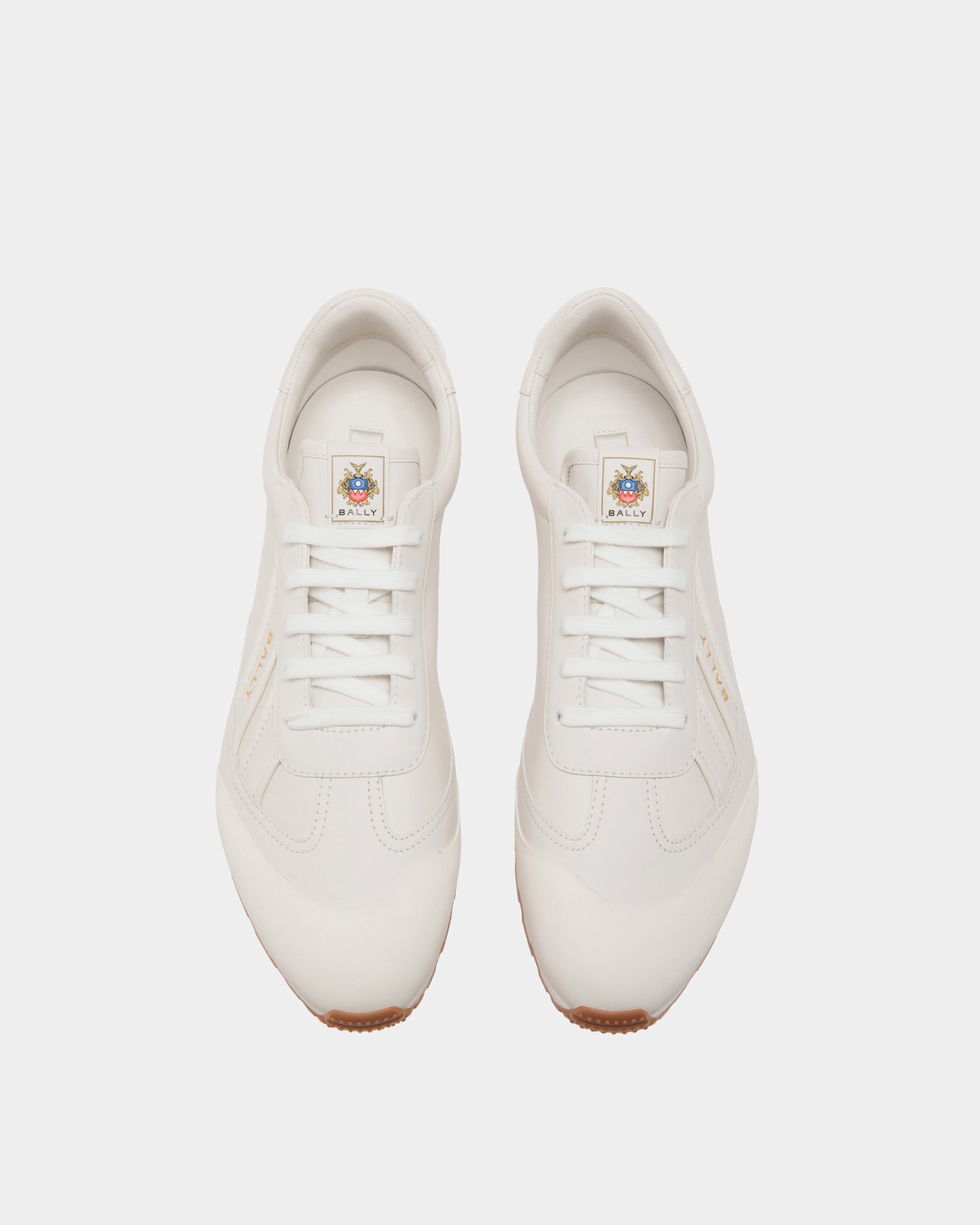 Bally Quarry Sneaker in White Leather-in-White-4-Bally Outlet