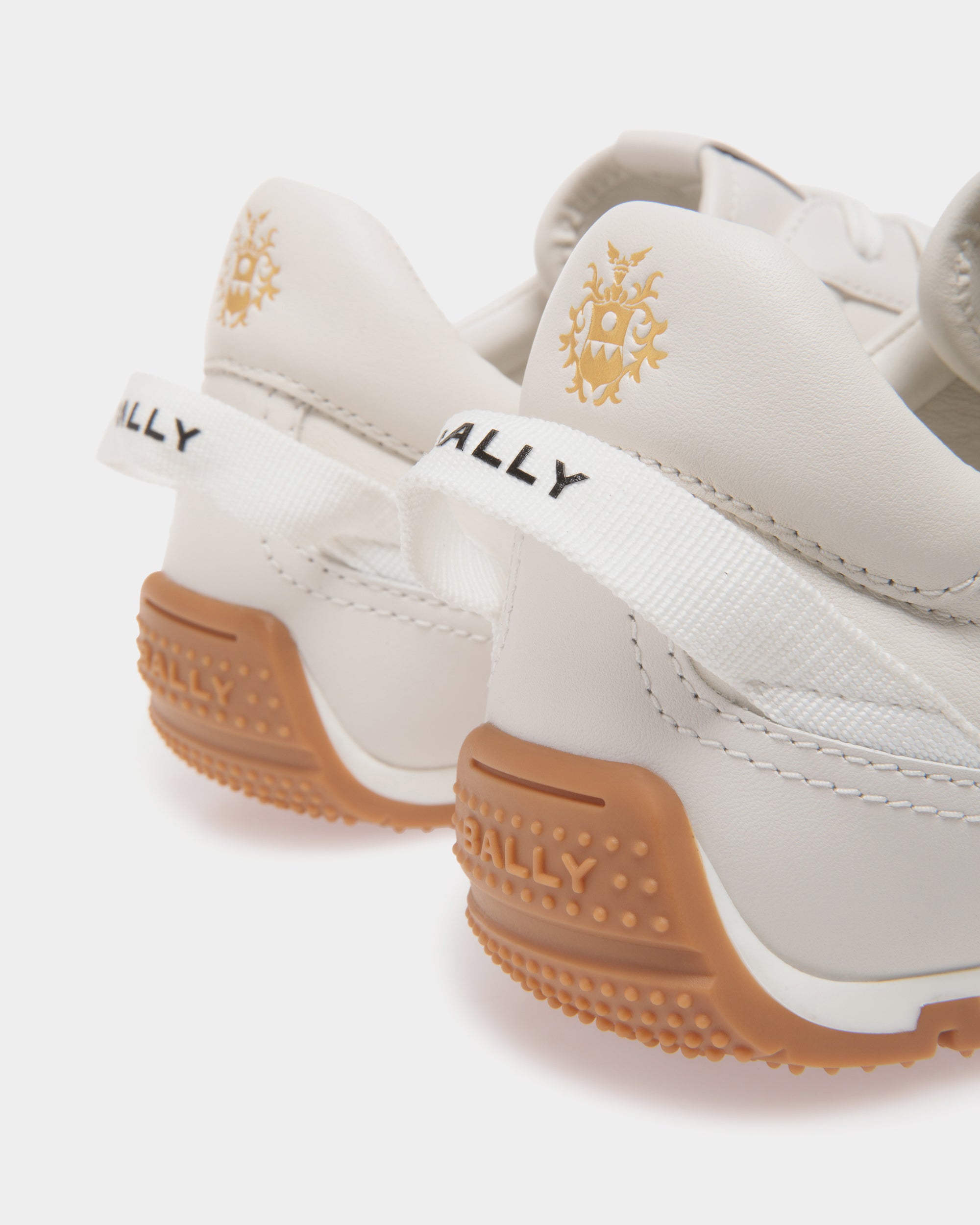 Bally Quarry Sneaker in White Leather-in-White-5-Bally Outlet