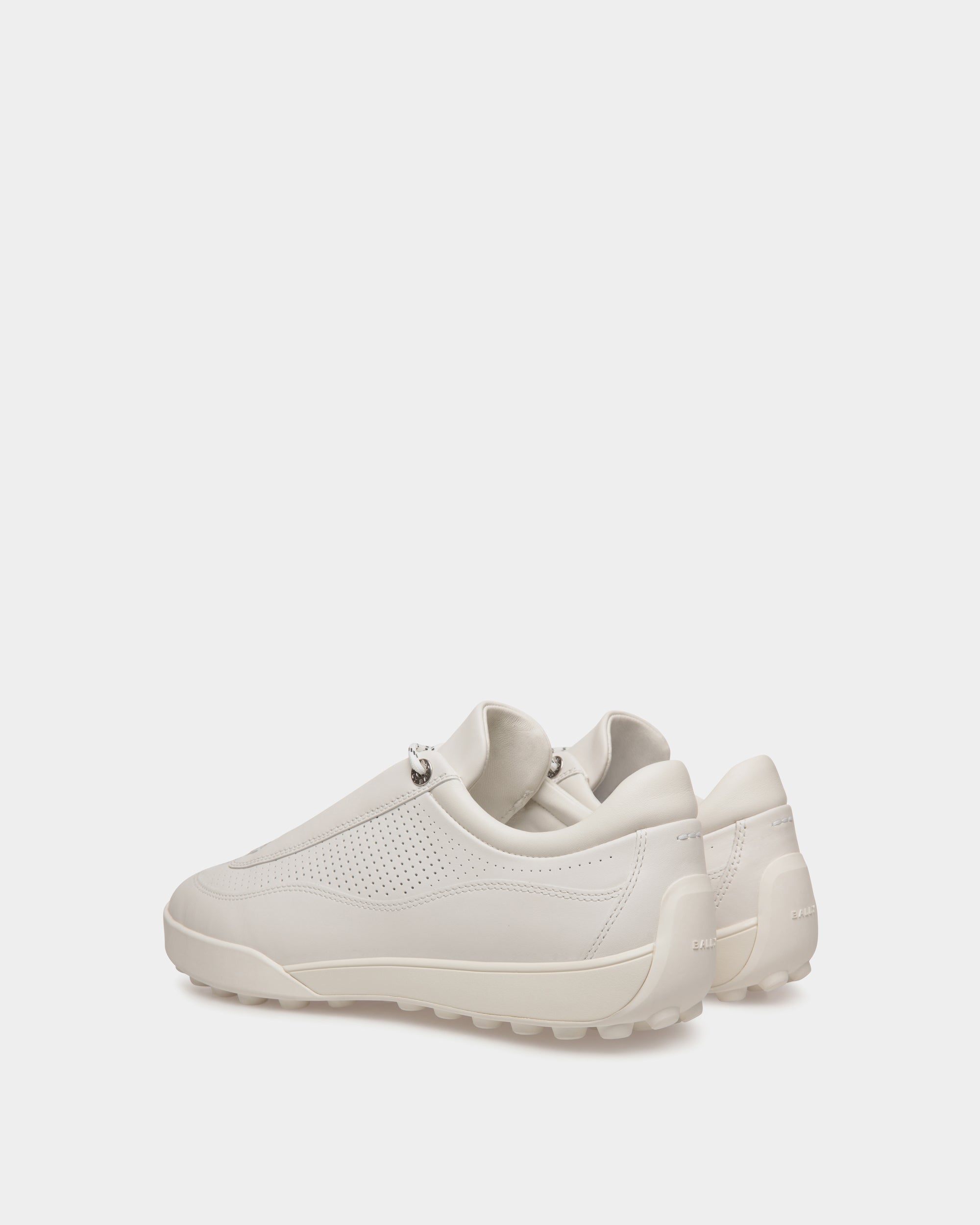 Bally Manto Runner Sneaker in Leather-in-White-3-Bally Outlet