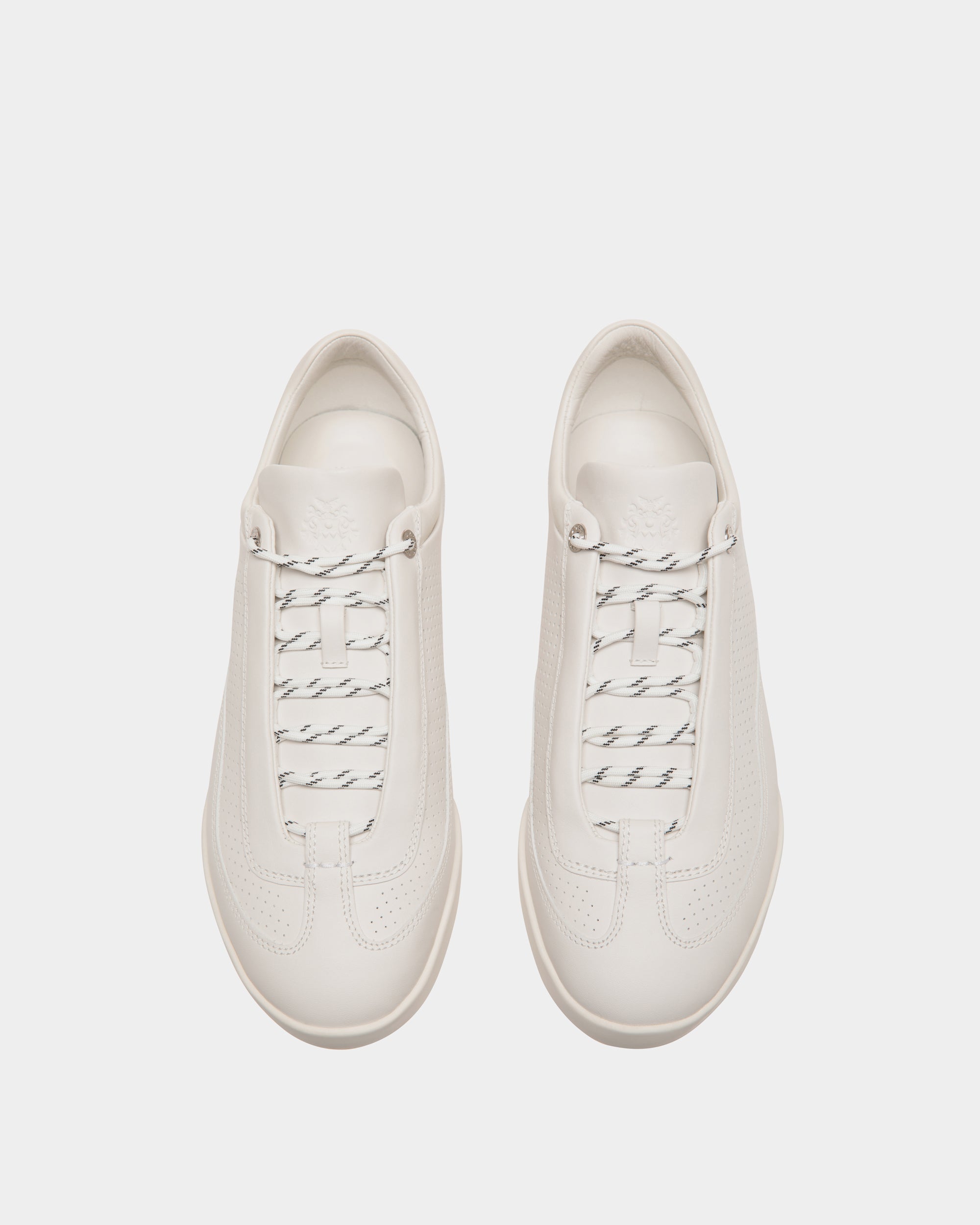 Bally Manto Runner Sneaker in Leather-in-White-4-Bally Outlet