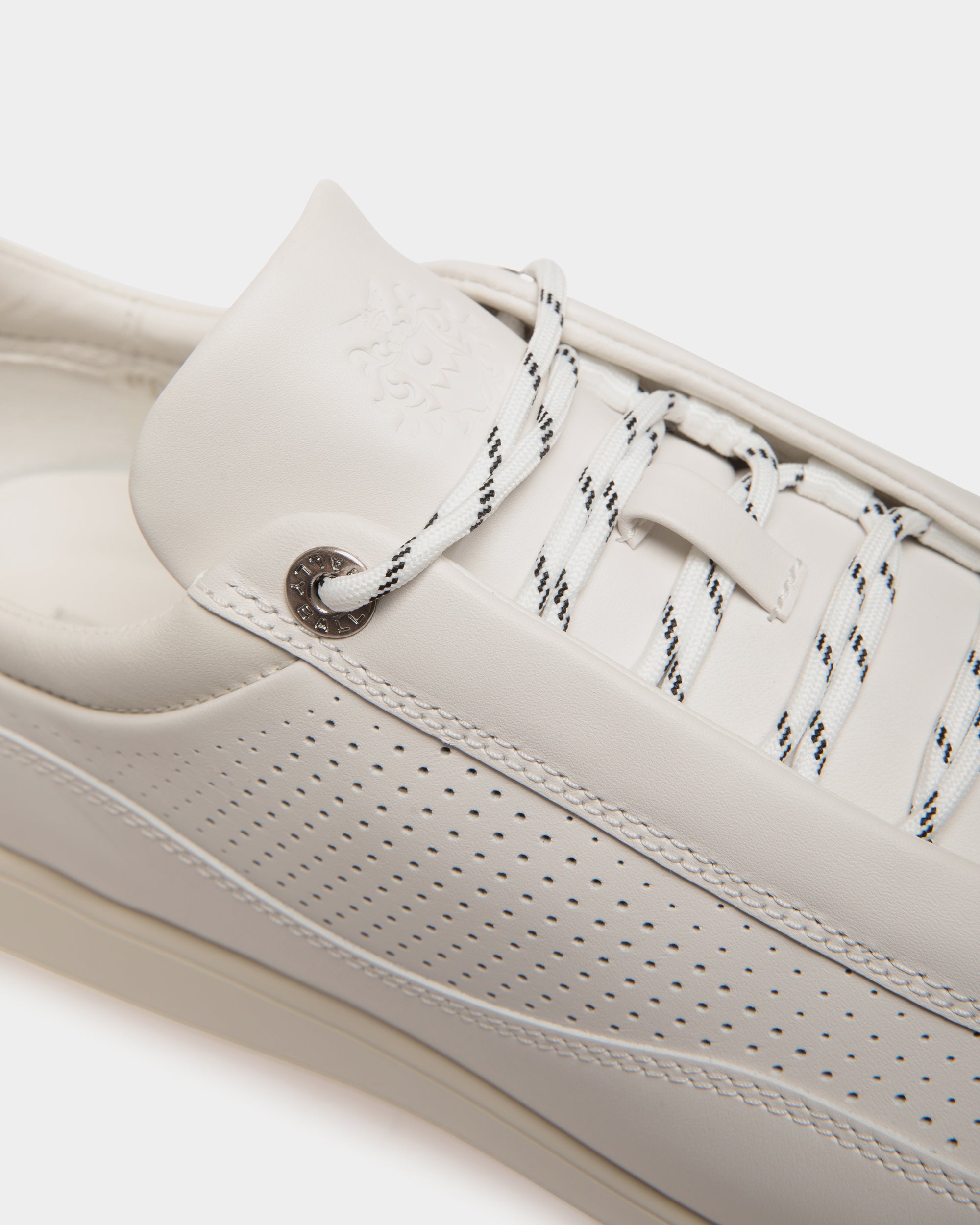 Bally Manto Runner Sneaker in Leather-in-White-5-Bally Outlet