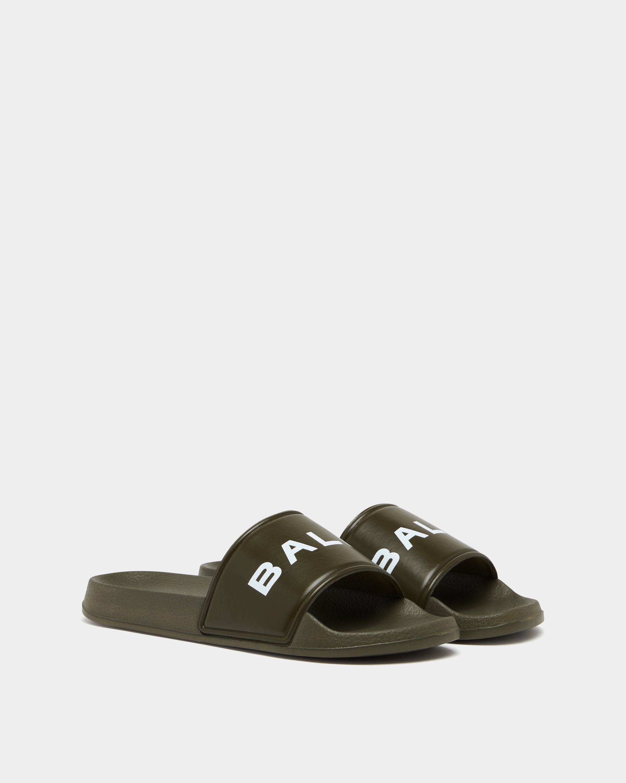 Bally Summer Slide In Green Rubber-in-Green-1-Bally Outlet