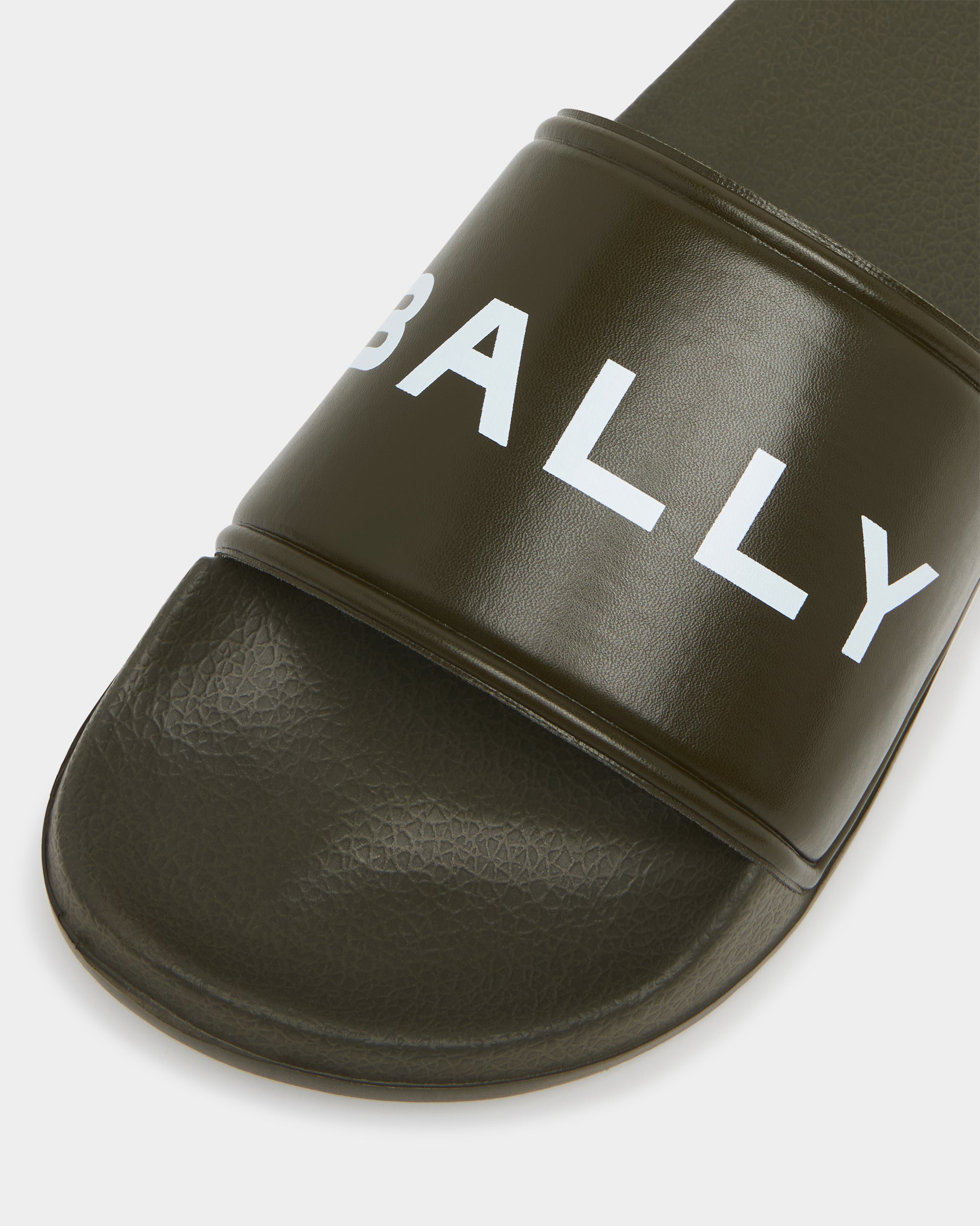 Bally Summer Slide In Green Rubber-in-Green-5-Bally Outlet