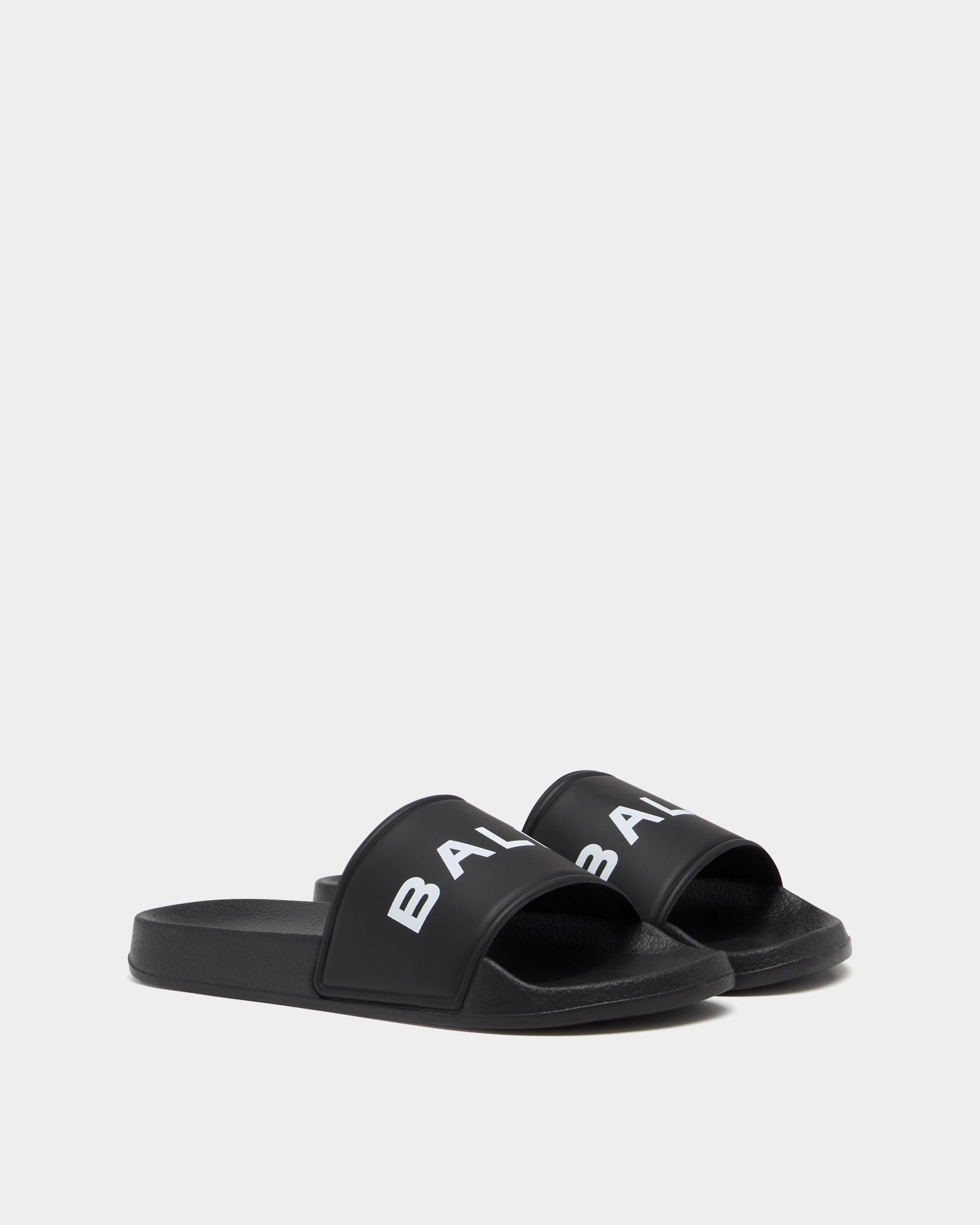 Bally Summer Slide In Black Rubber-in-Black-1-Bally Outlet