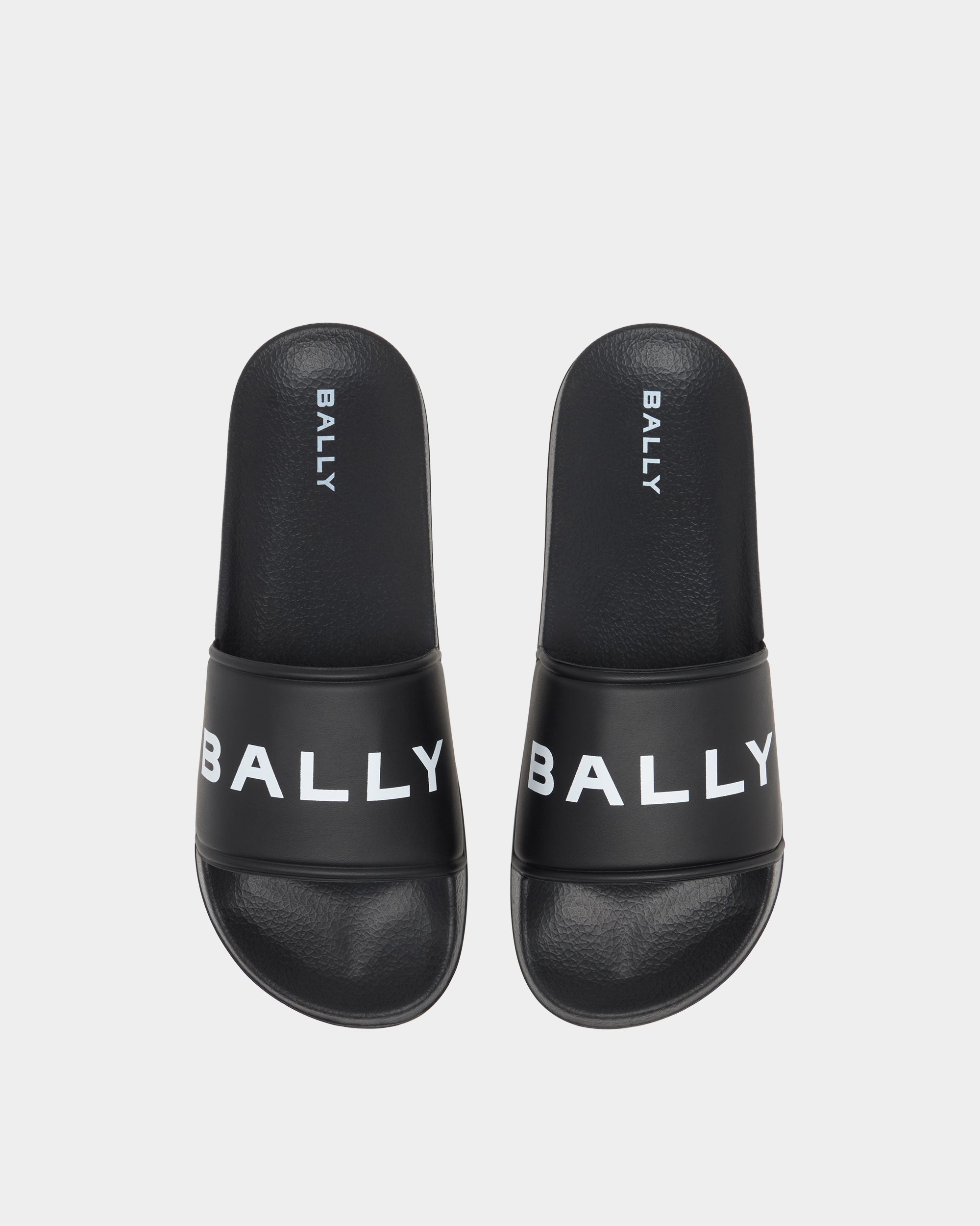 Bally Summer Slide In Black Rubber-in-Black-4-Bally Outlet