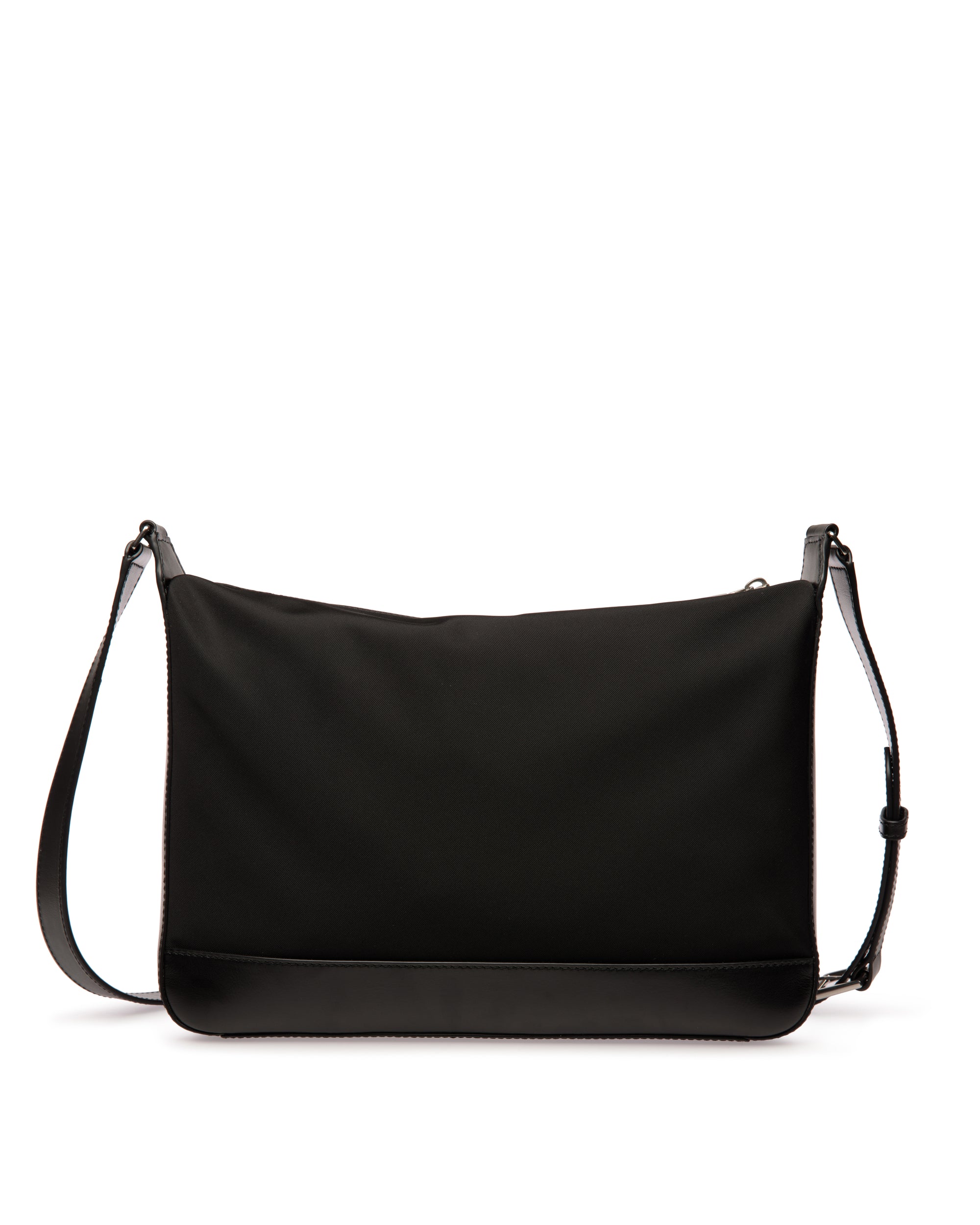 Bally Bar Crossbody Bag in Nylon And Leather-in-Black-5-Bally Outlet
