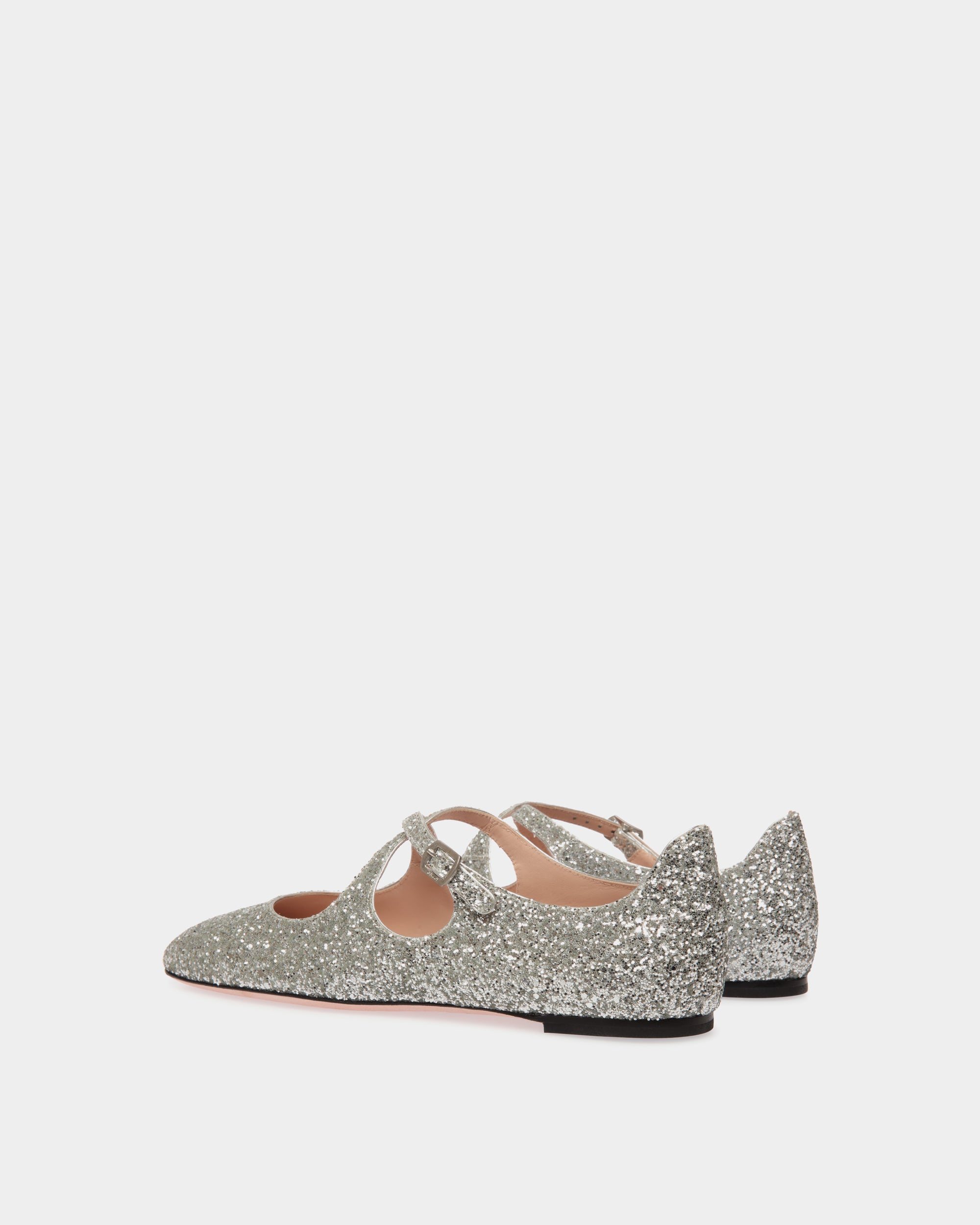 Bally Ballyrina Flat Shoes-in-Silver-3-Bally Outlet