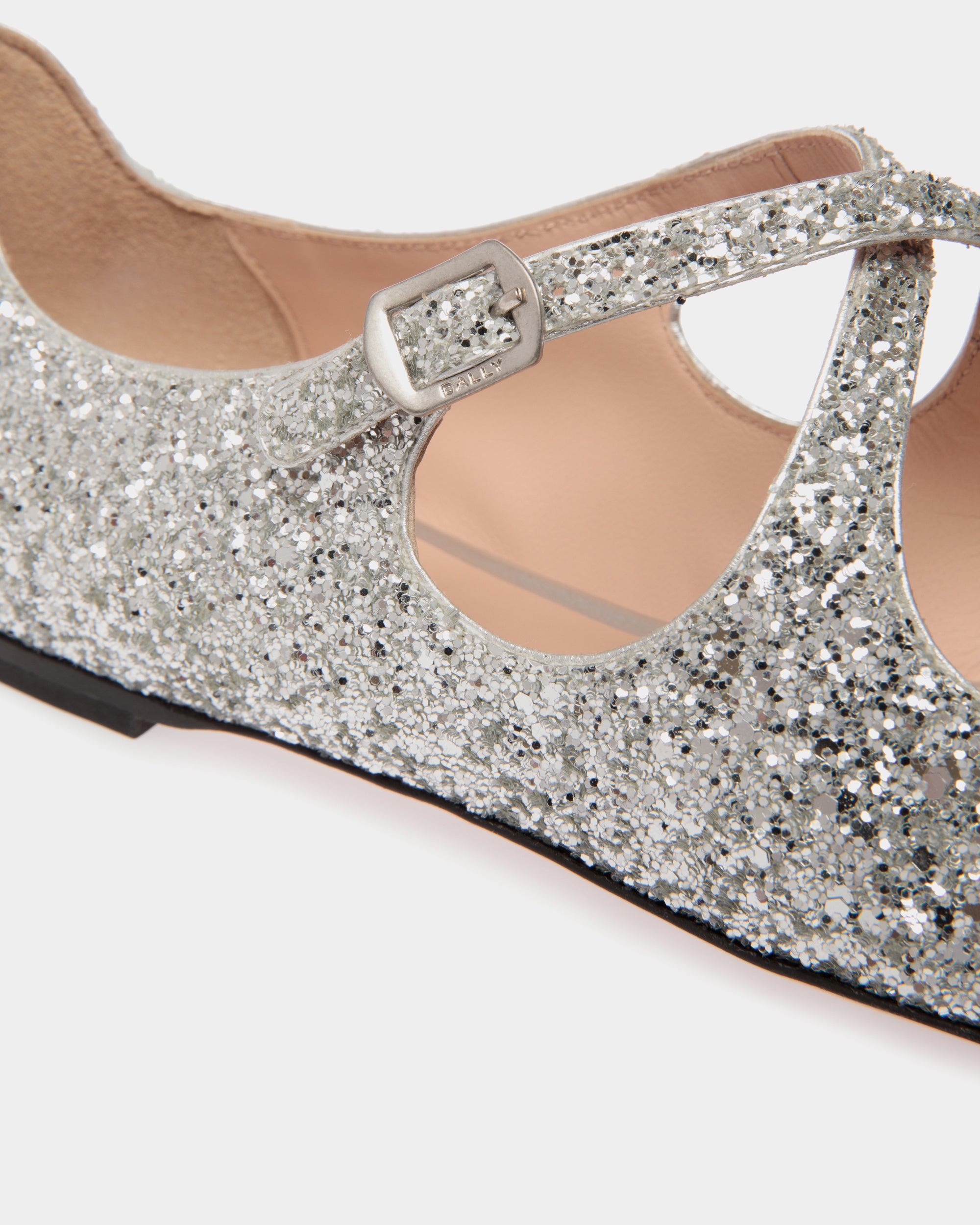 Bally Ballyrina Flat Shoes-in-Silver-5-Bally Outlet