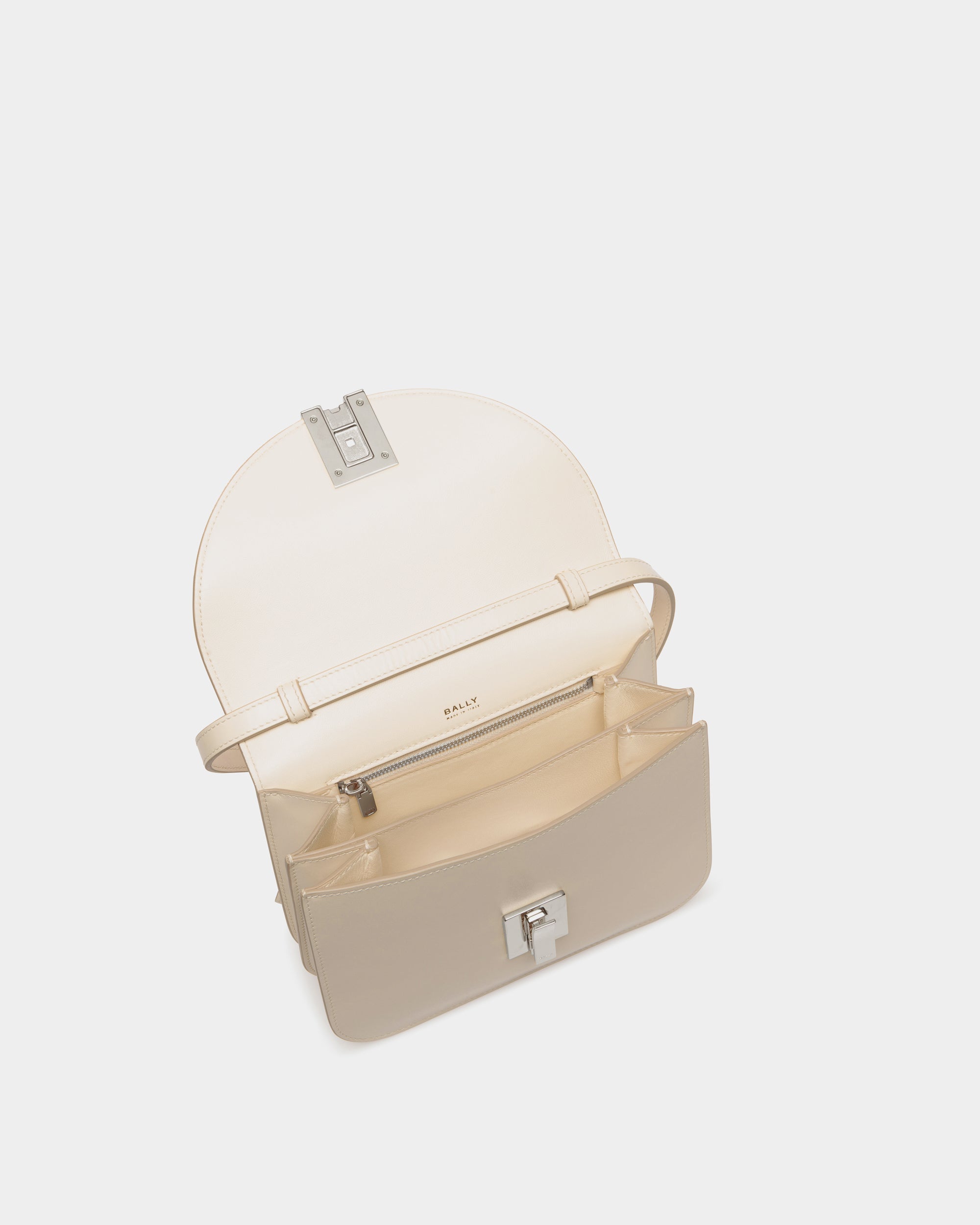 Bally Ollam Crossbody Bag in Leather-in-White-4-Bally Outlet