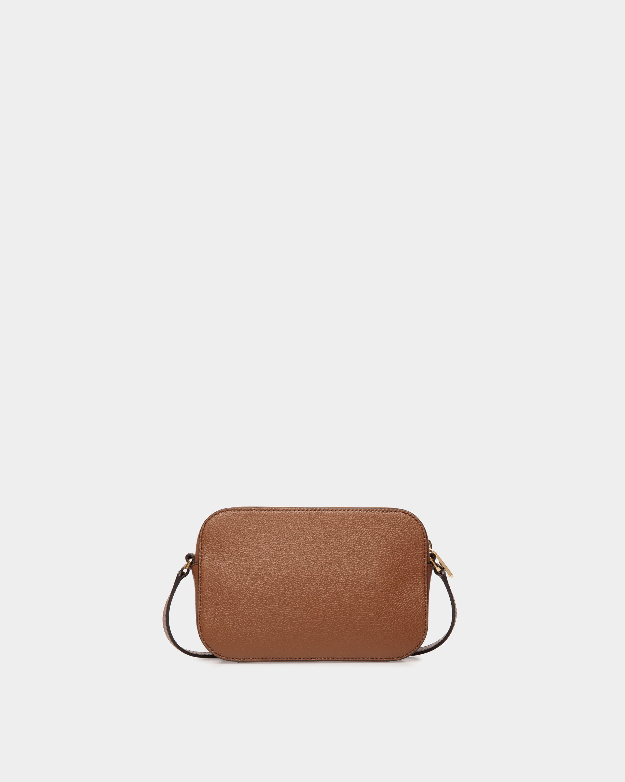 Bally Lock Me Small Top Handle Bag In Grained Leather-in-Brown-2-Bally Outlet