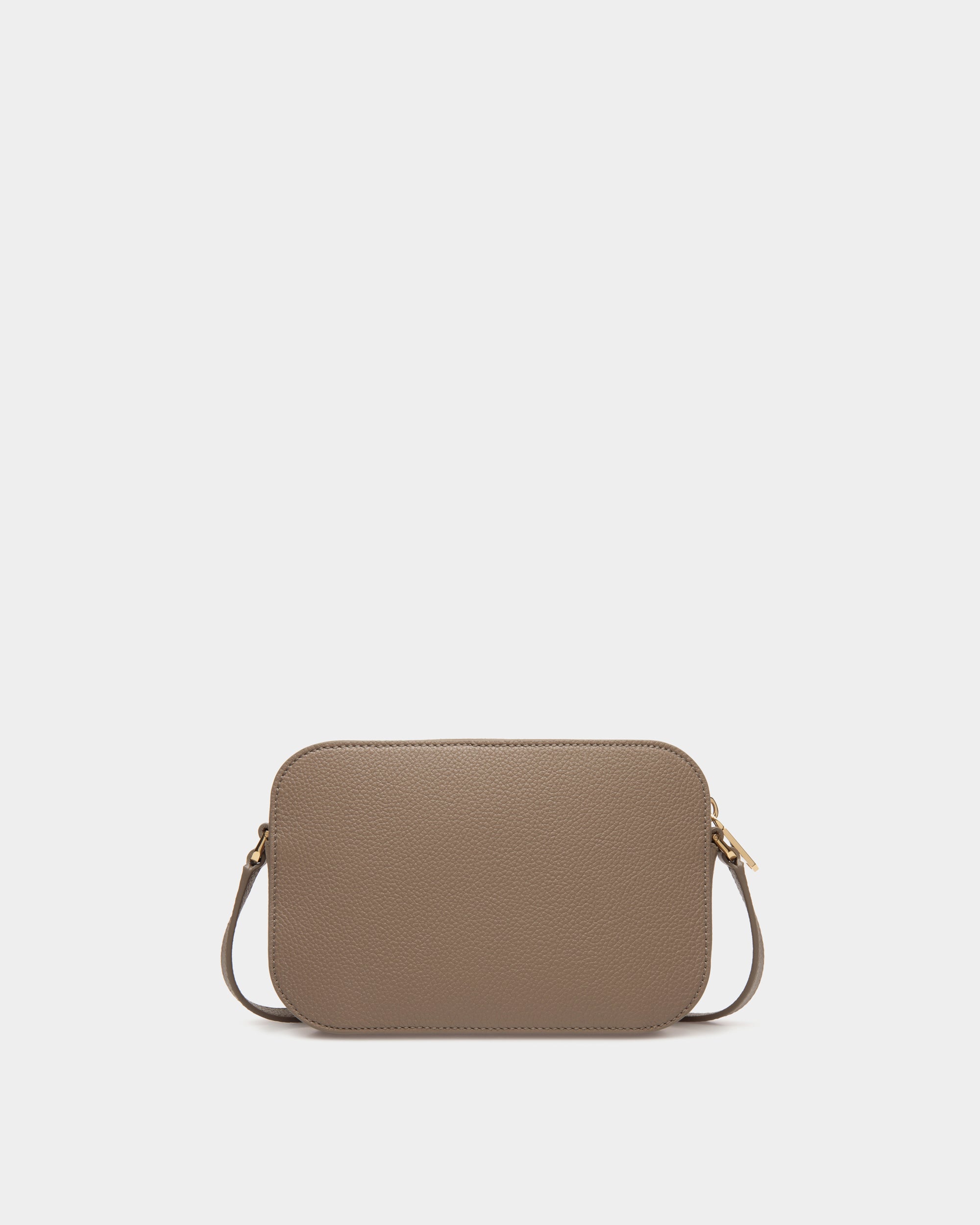 Bally Lock Me Small Crossbody Bag in Grained Leather-in-Beige-2-Bally Outlet