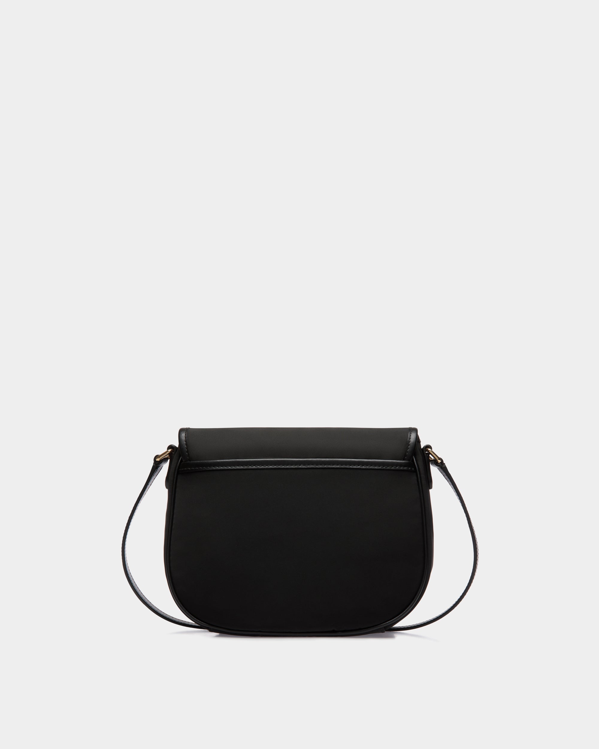 Bally B-Light Small Crossbody Bag in Black Nylon and Leather-in-Black-2-Bally Outlet