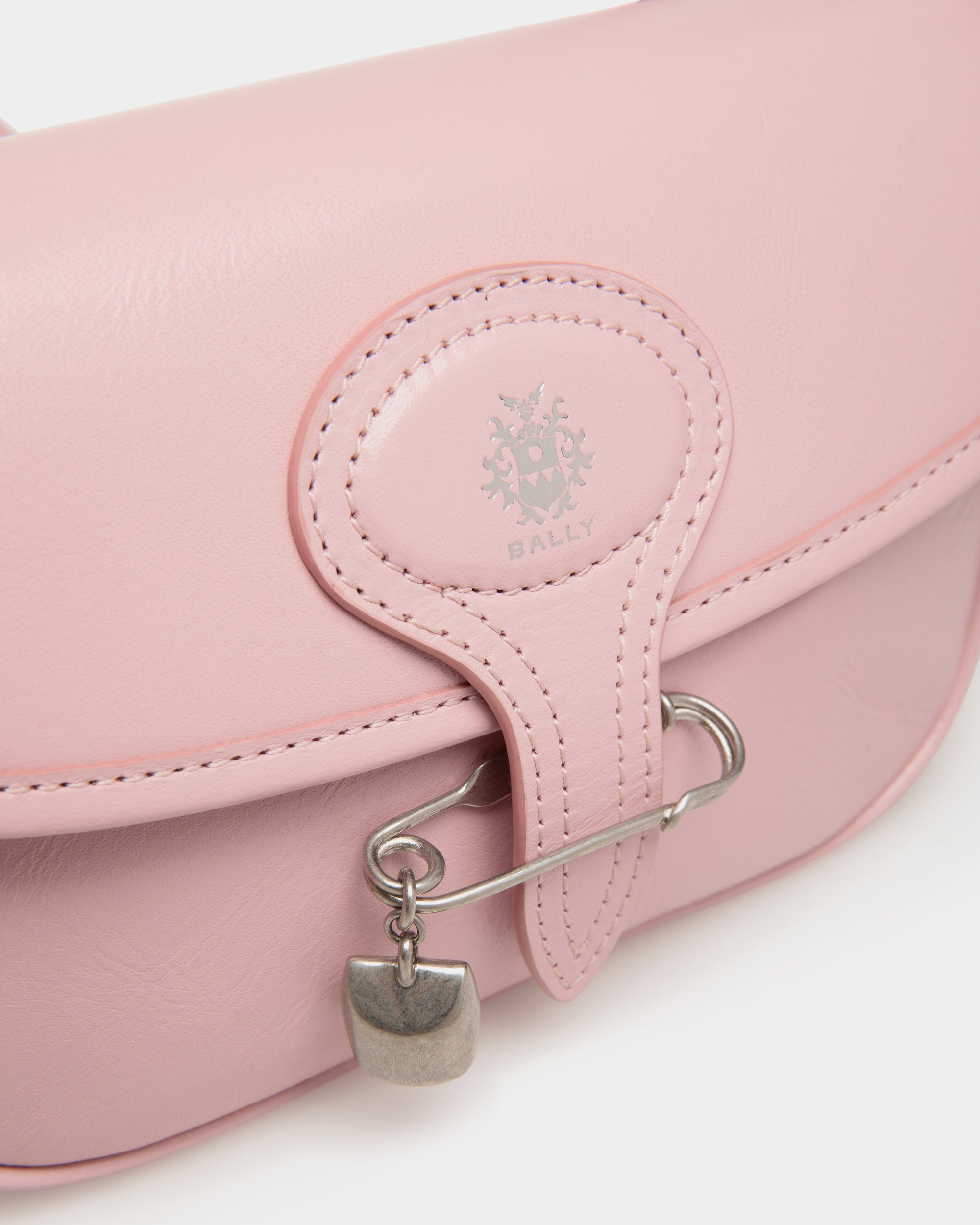 Bally Beckett Minibag in Leather With a Bally Pin-in-Pink-5-Bally Outlet