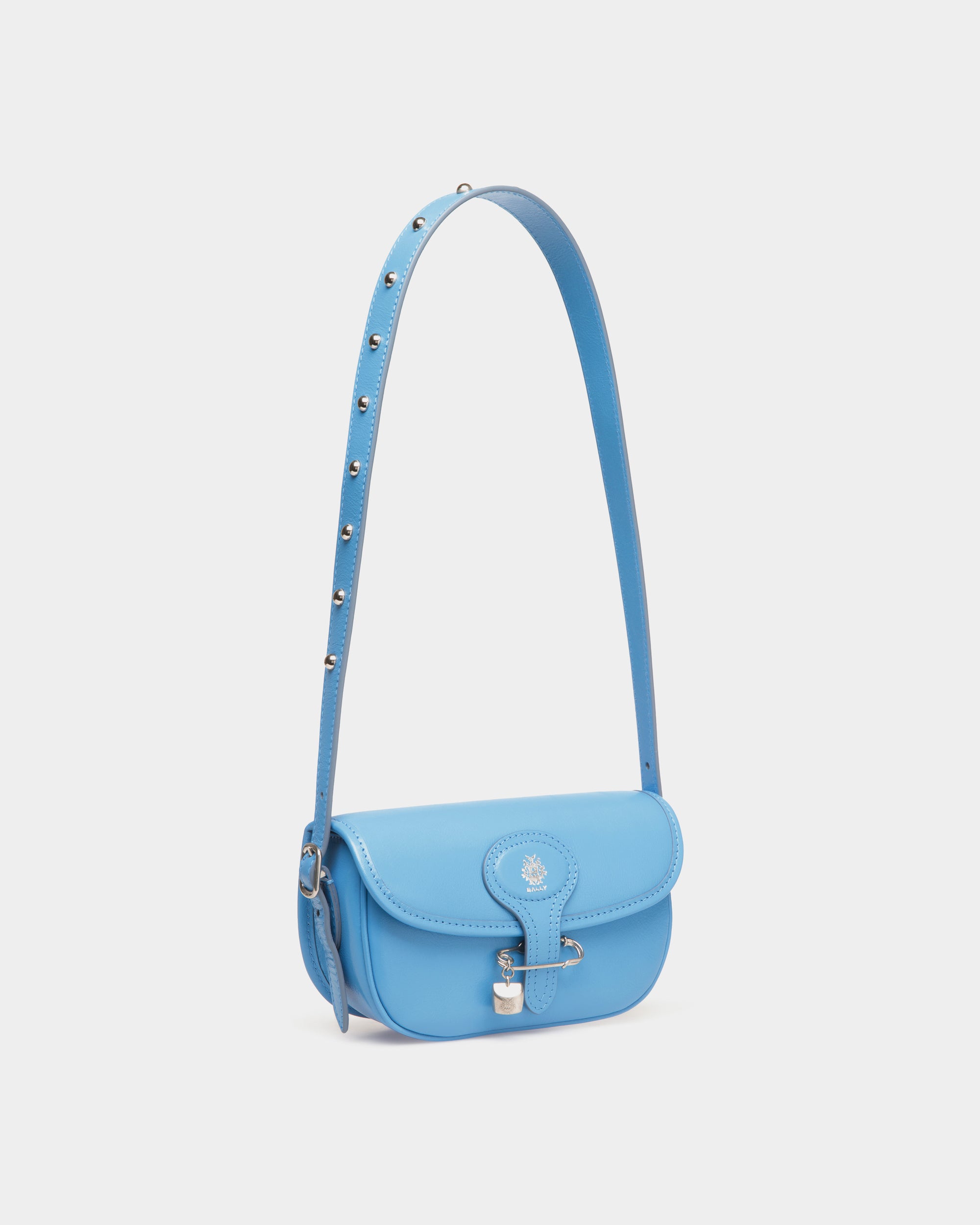 Bally Beckett Minibag in Leather With a Bally Pin-in-Blue-3-Bally Outlet
