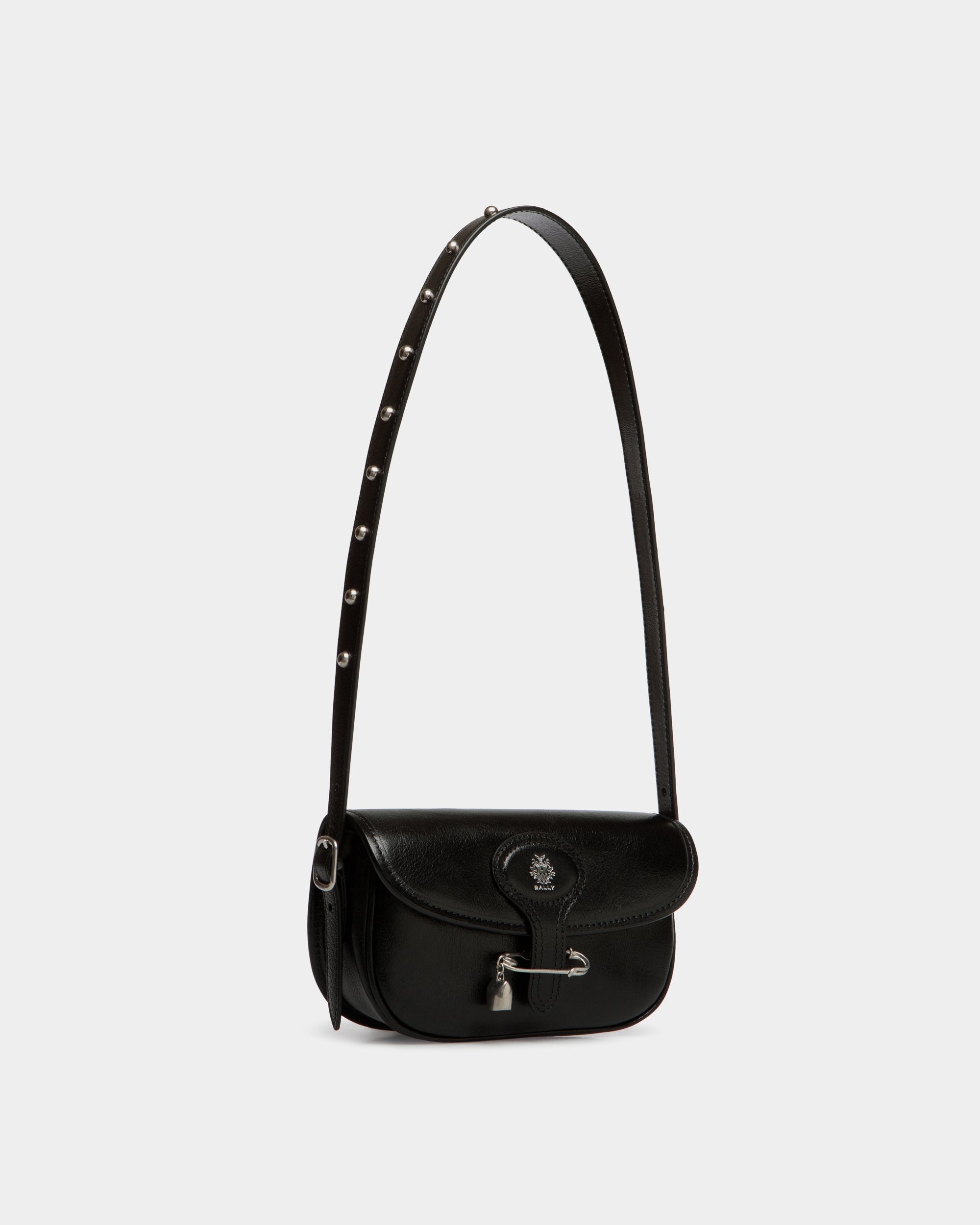 Bally Beckett Minibag in Leather With a Bally Pin-in-Black-3-Bally Outlet