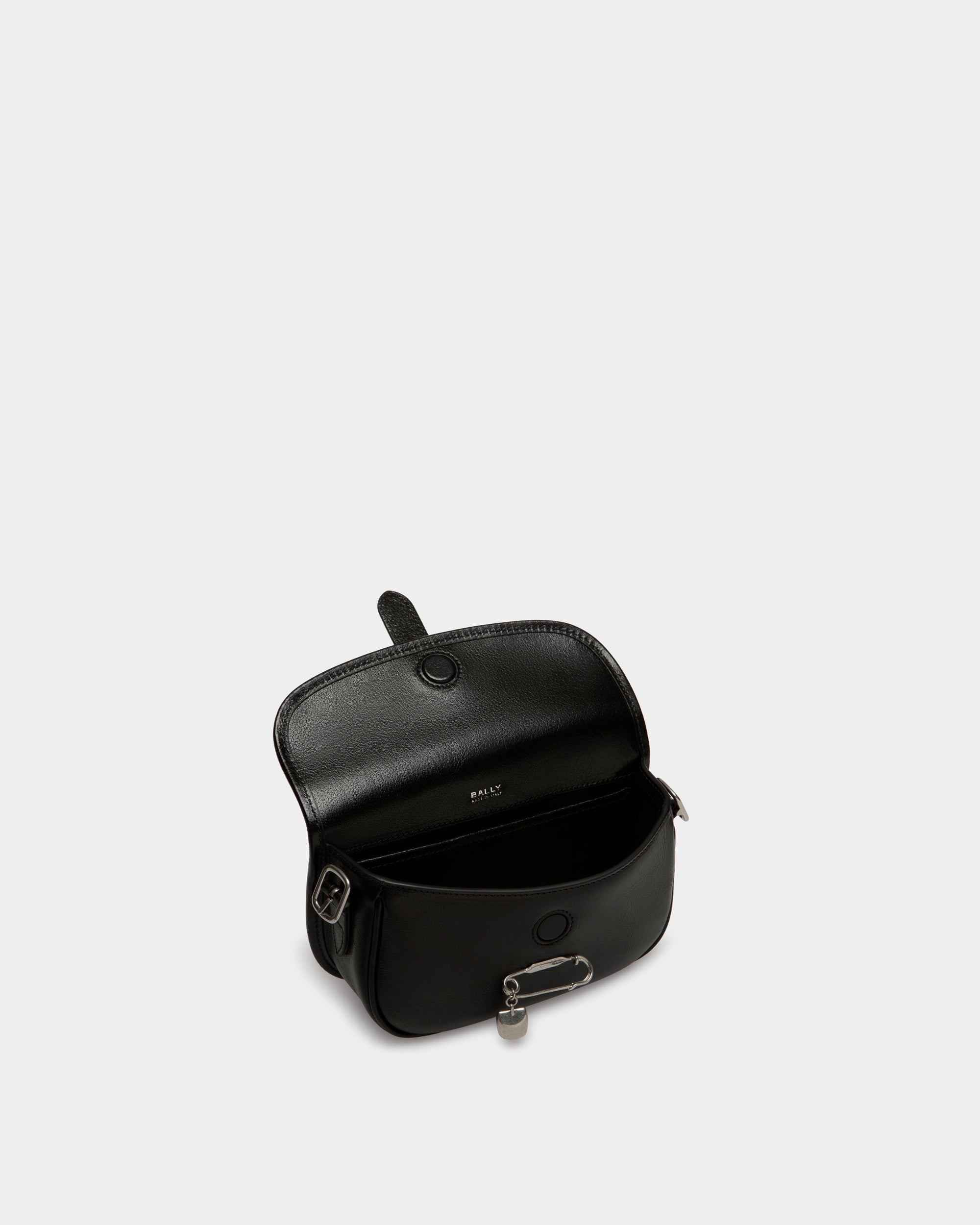 Bally Beckett Minibag in Leather With a Bally Pin-in-Black-4-Bally Outlet