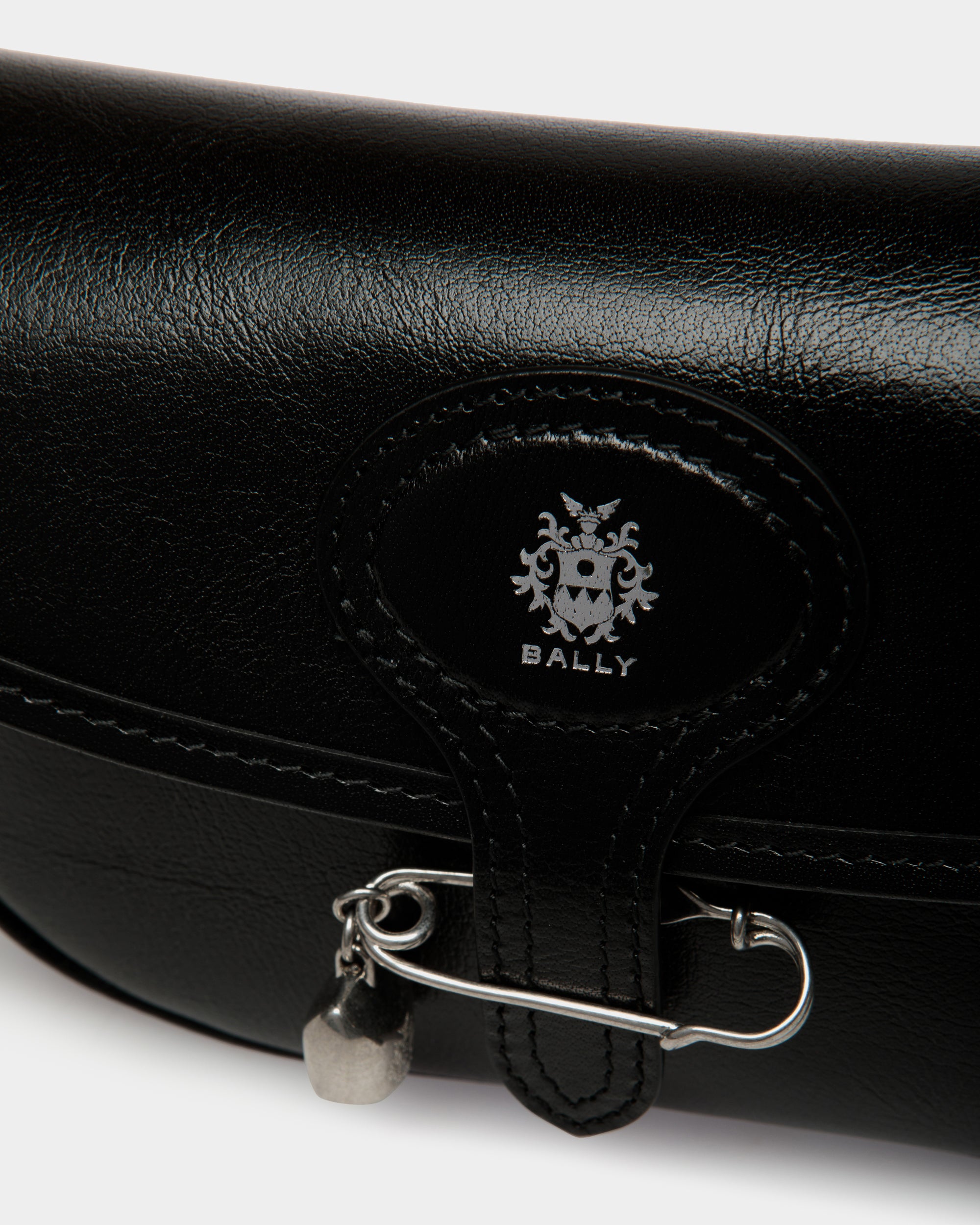 Bally Beckett Minibag in Leather With a Bally Pin-in-Black-5-Bally Outlet