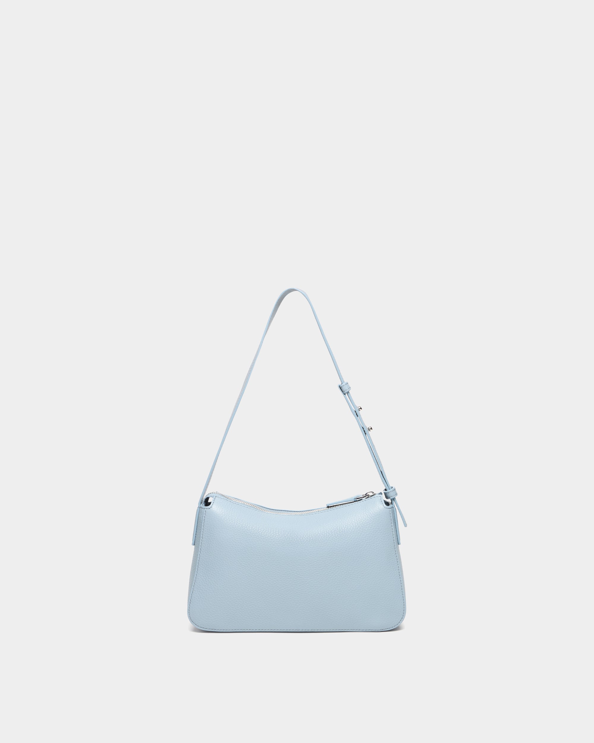 Bally Small Shoulder Bag In Light Blue Grained leather-in-Light Blue-2-Bally Outlet