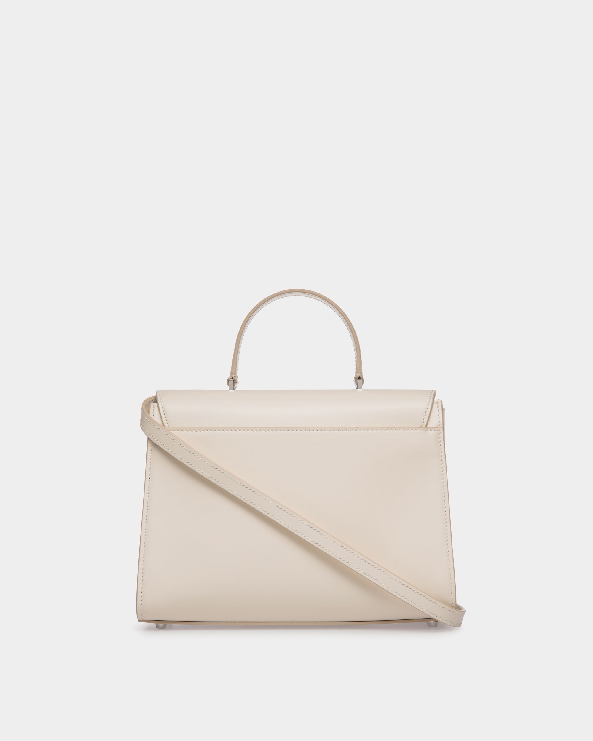 Bally Ollam Top Handle Bag in Leather-in-White-2-Bally Outlet