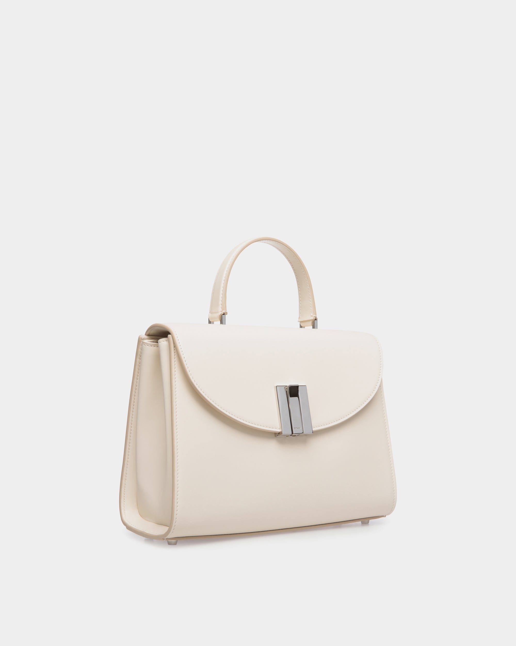 Bally Ollam Top Handle Bag in Leather-in-White-3-Bally Outlet