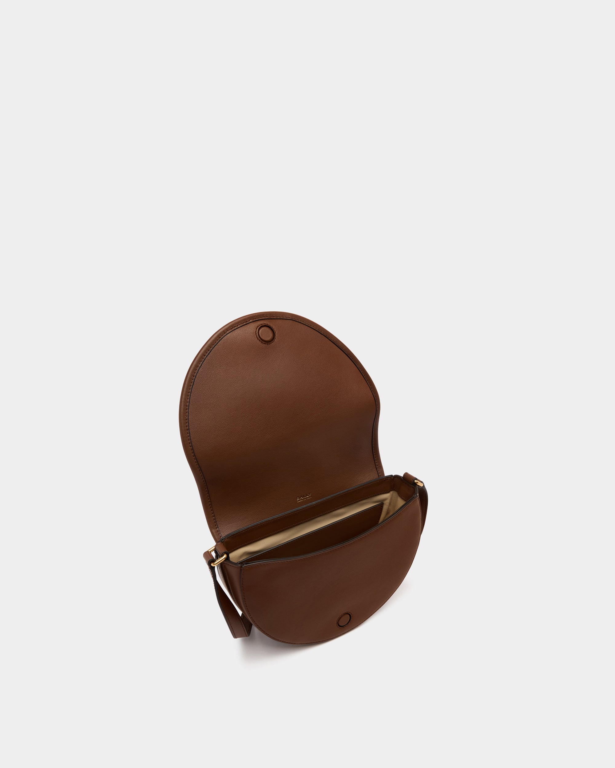 Bally Signature Crossbody Bag in Brown Leather-in-Brown-4-Bally Outlet