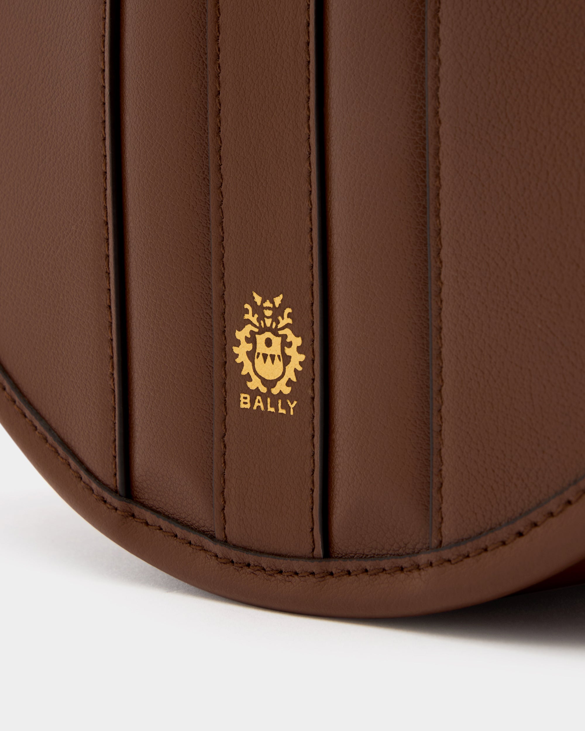 Bally Signature Crossbody Bag in Brown Leather-in-Brown-5-Bally Outlet