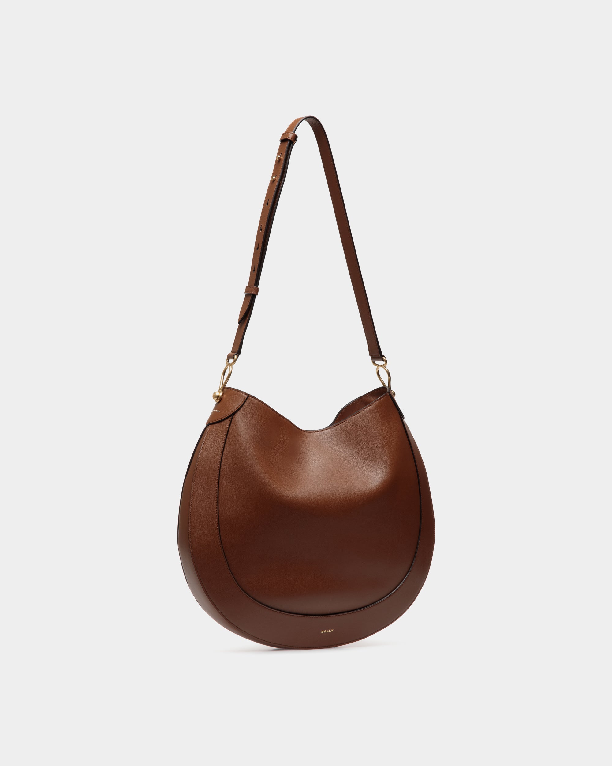 Bally Lune Hobo Bag in Leather-in-Brown-3-Bally Outlet