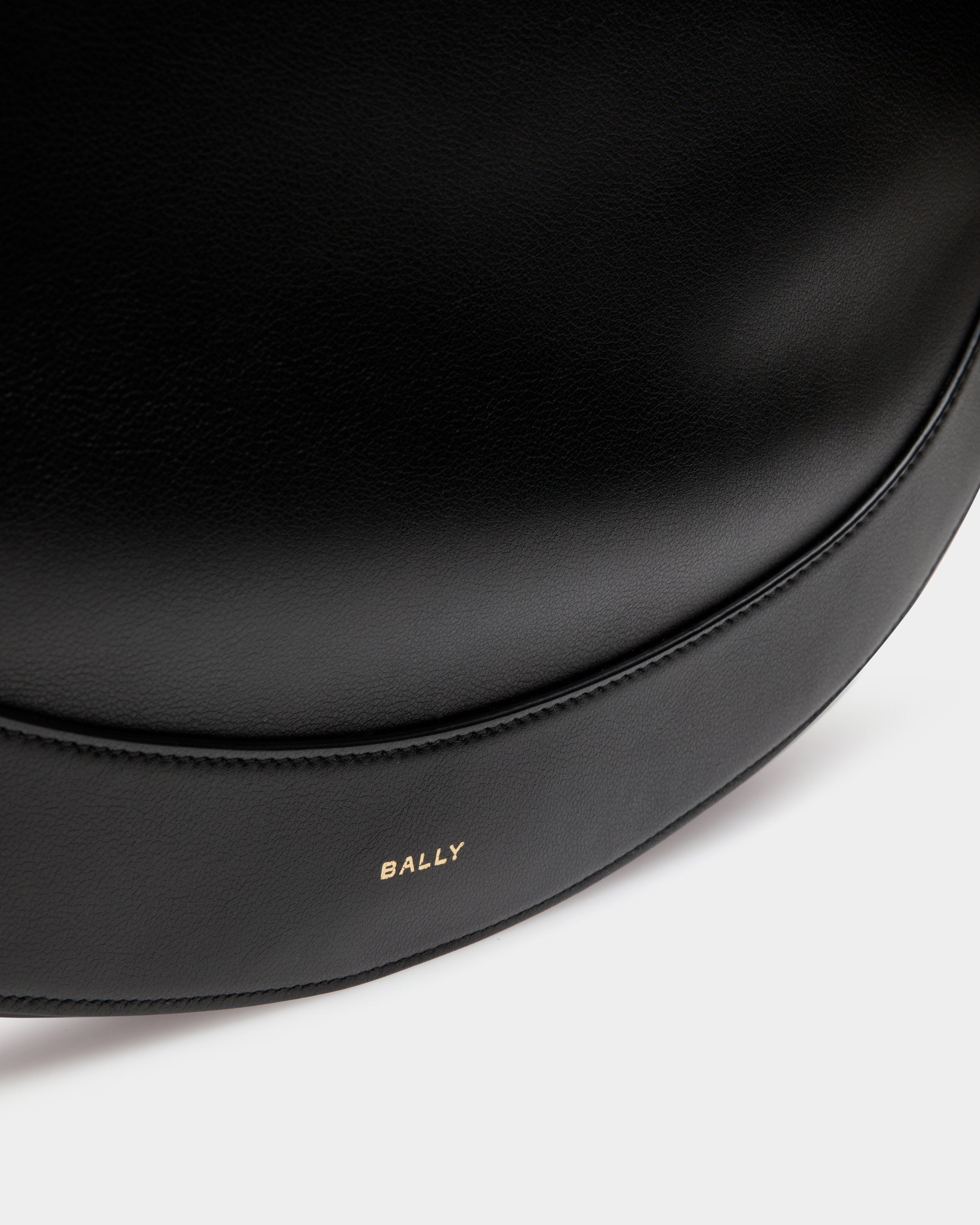 Bally Lune Hobo Leather Bag-in-Black-5-Bally Outlet