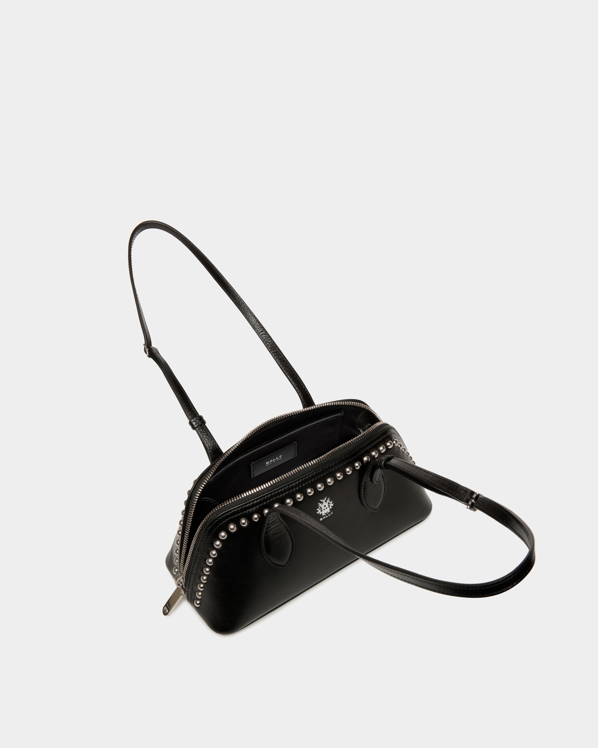 Bally Ray Minibag in Leather With Studs-in-Black-4-Bally Outlet