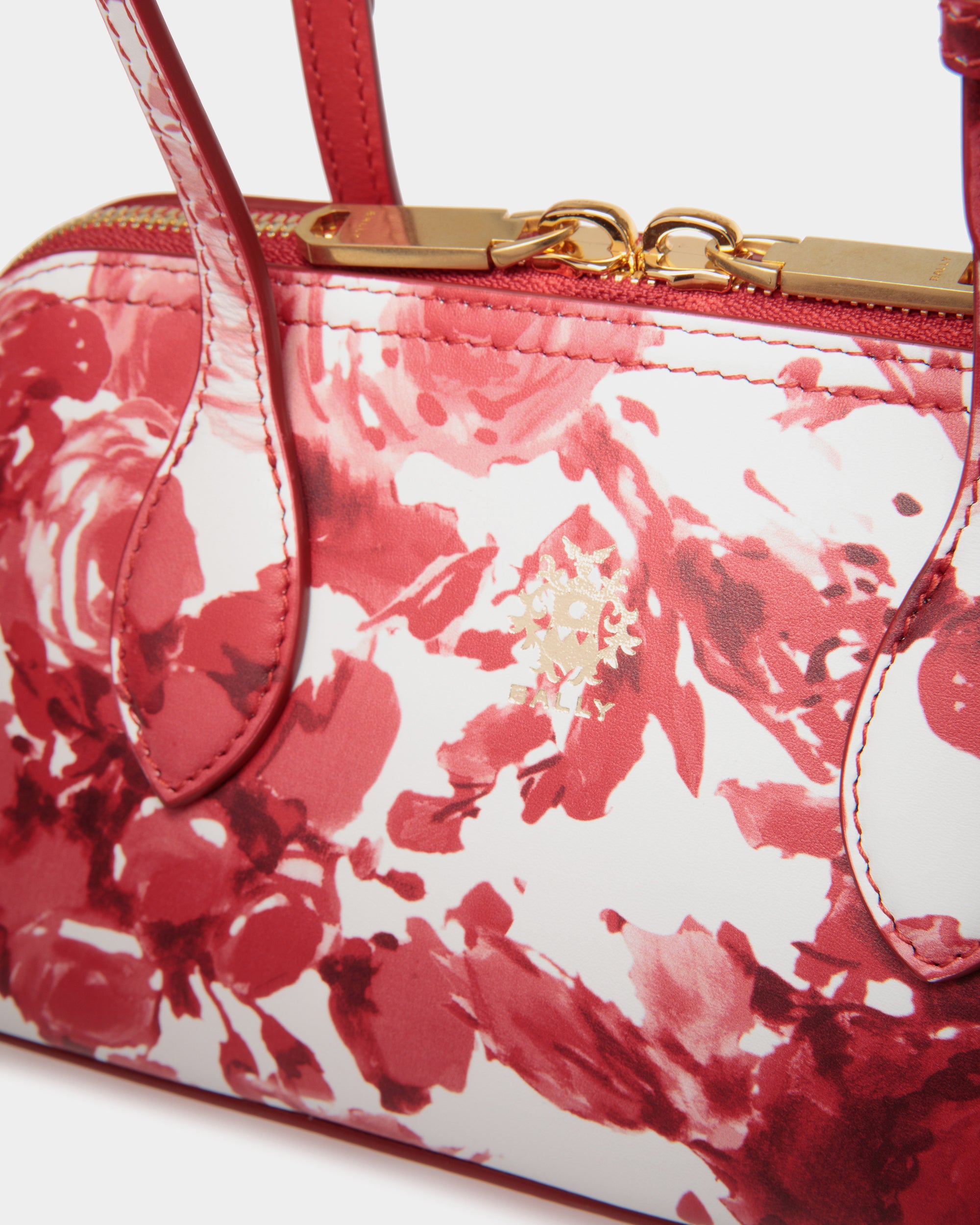 Bally Ray Minibag in Rosengarten Print Leather-in-Pink-5-Bally Outlet