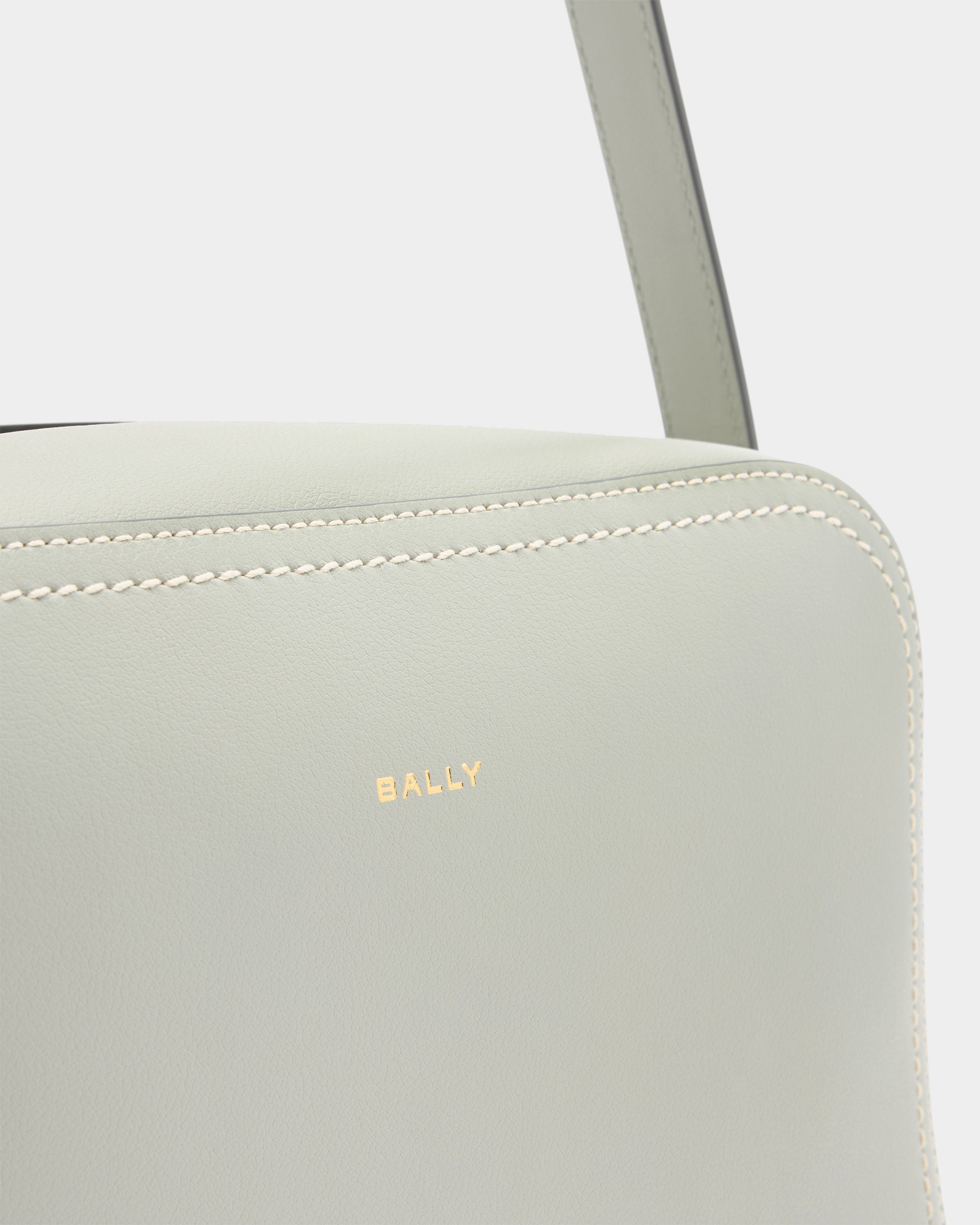 Bally Easy Bally Crossbody Bag in Glacier Grey Leather-in-Grey-5-Bally Outlet