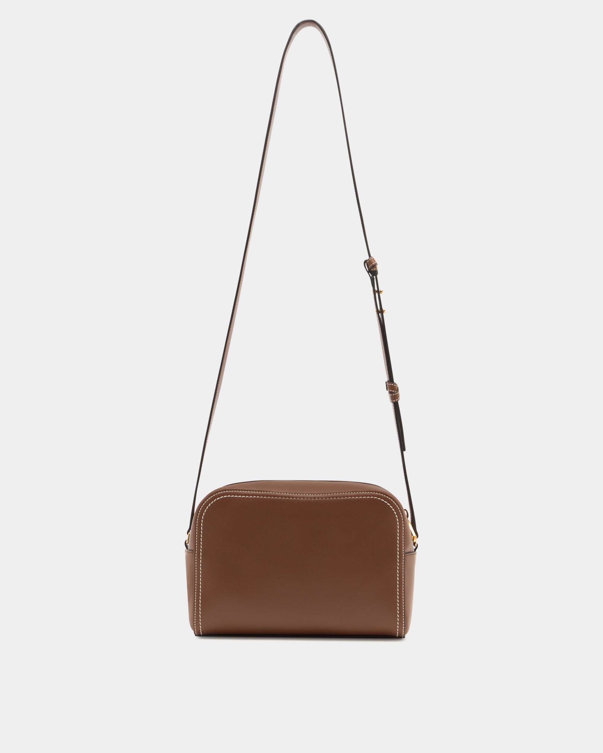 Bally Easy Bally Crossbody Bag in Brown Leather-in-Brown-2-Bally Outlet