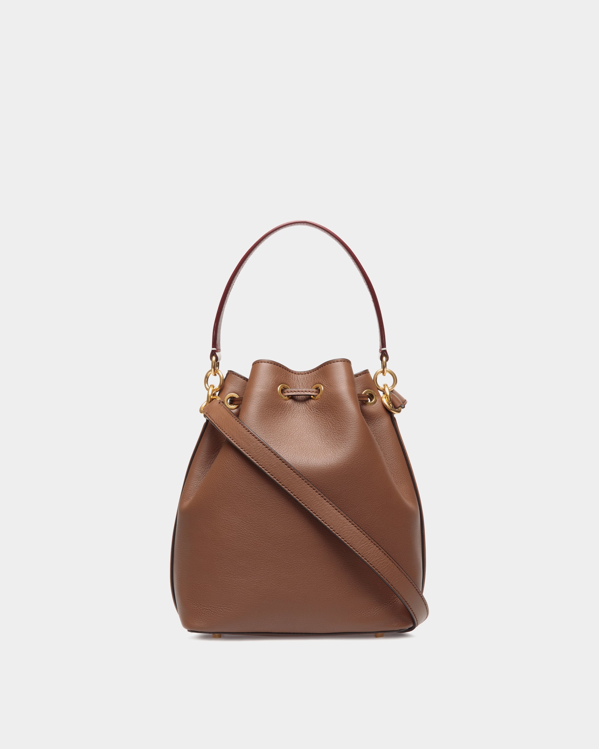 Bally Code Bucket Bag in Leather-in-Brown-2-Bally Outlet