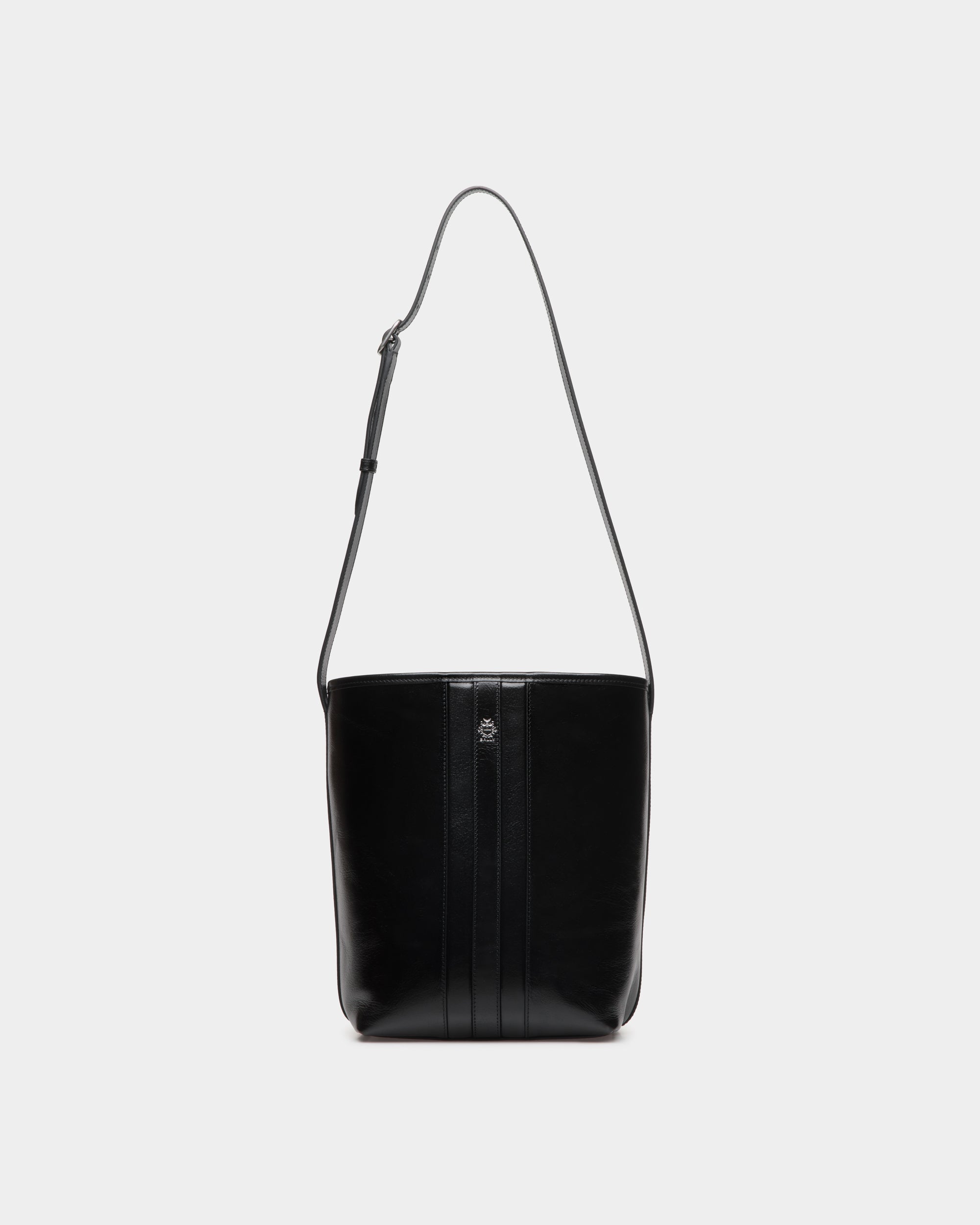 Bally Beckett Bucket Leather Bag-in-Black-1-Bally Outlet