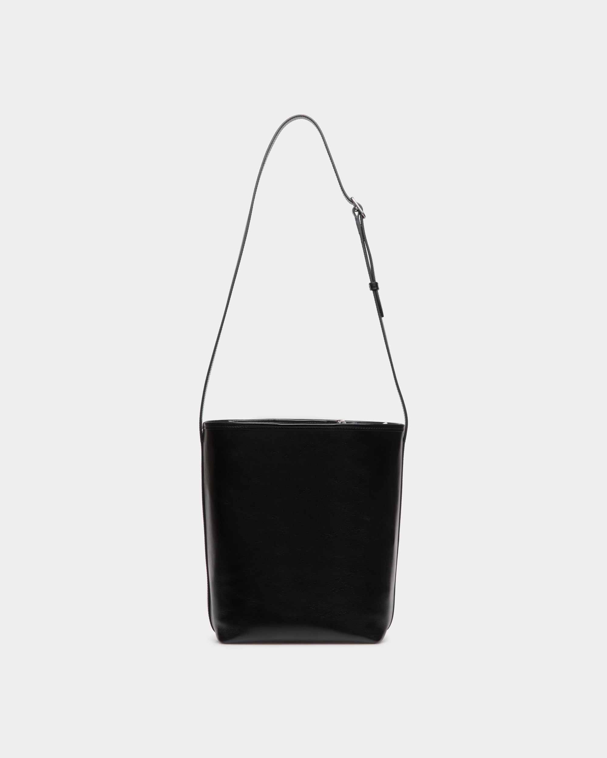 Bally Beckett Bucket Leather Bag-in-Black-3-Bally Outlet